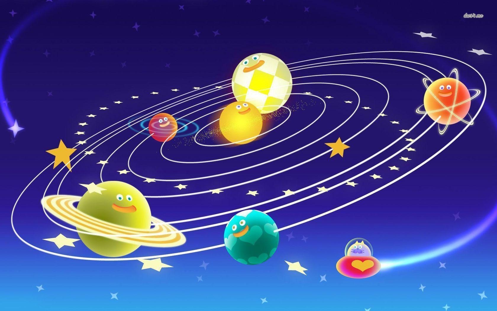 1680x1050 Cute Solar System wallpaper Art wallpaper - #, Desktop