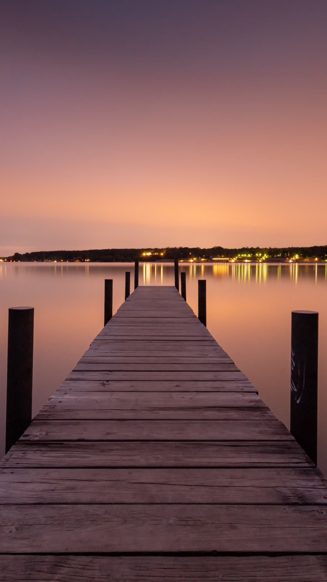 1080x1920 8k mobile wallpaper, sky, pier, water, dock, horizon, dusk, boardwalk, sunset, sea, calm, Phone