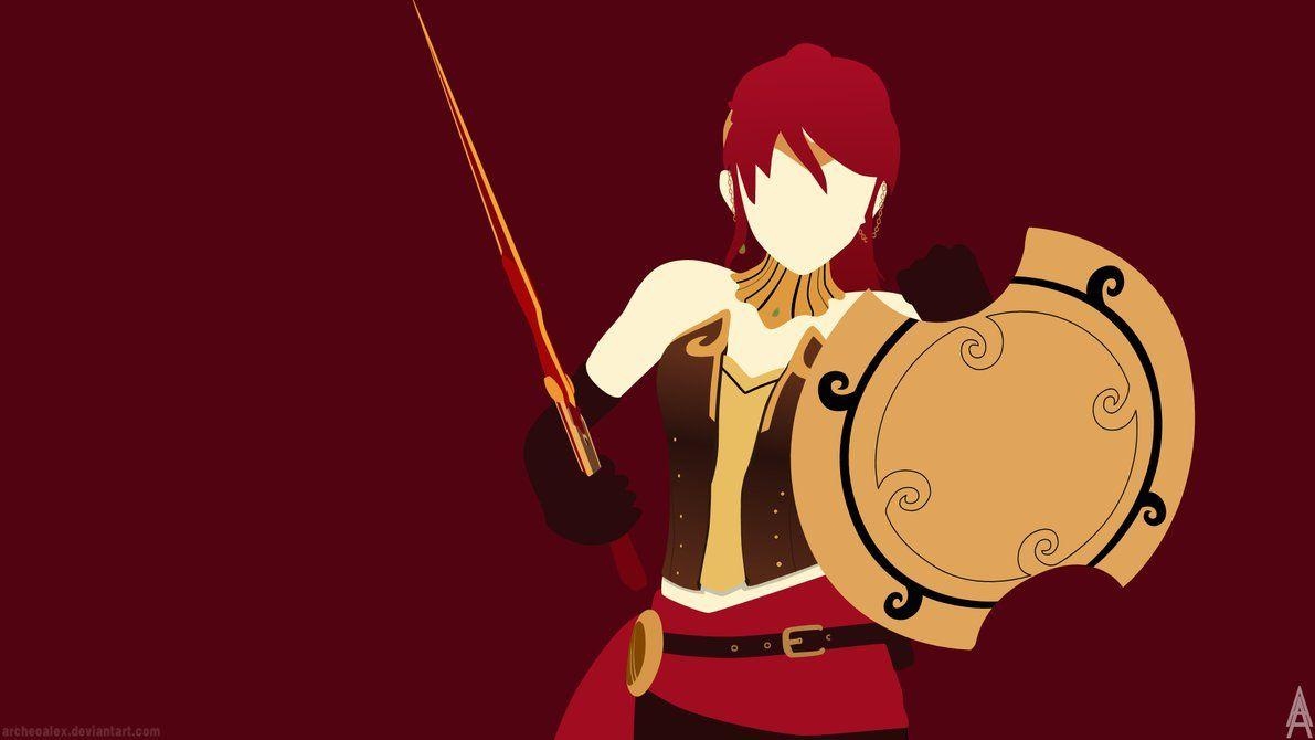 1200x670 RWBY Pyrrha Nikos (Minimalist Wallpaper), Desktop