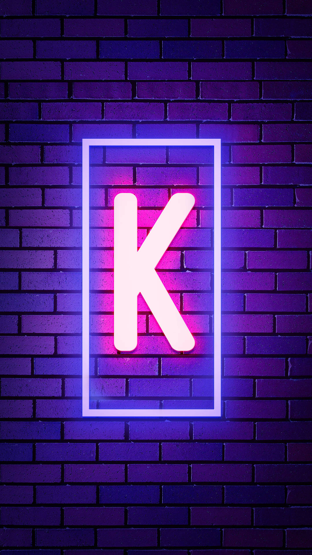 1080x1920 Download Neon Letter K Wallpaper, Phone