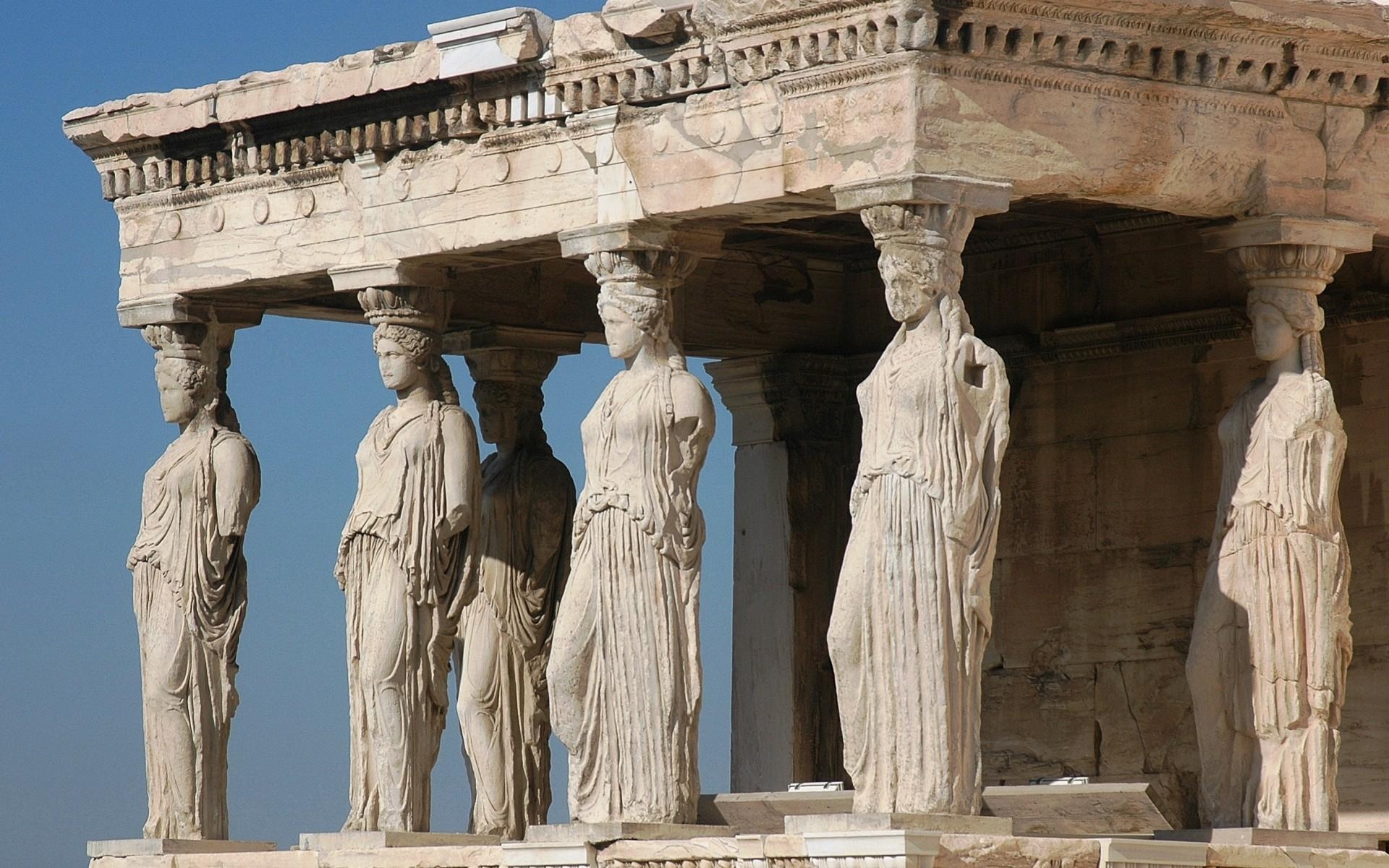 1920x1200 Caryatids, Athens city HD wallpaper, Desktop