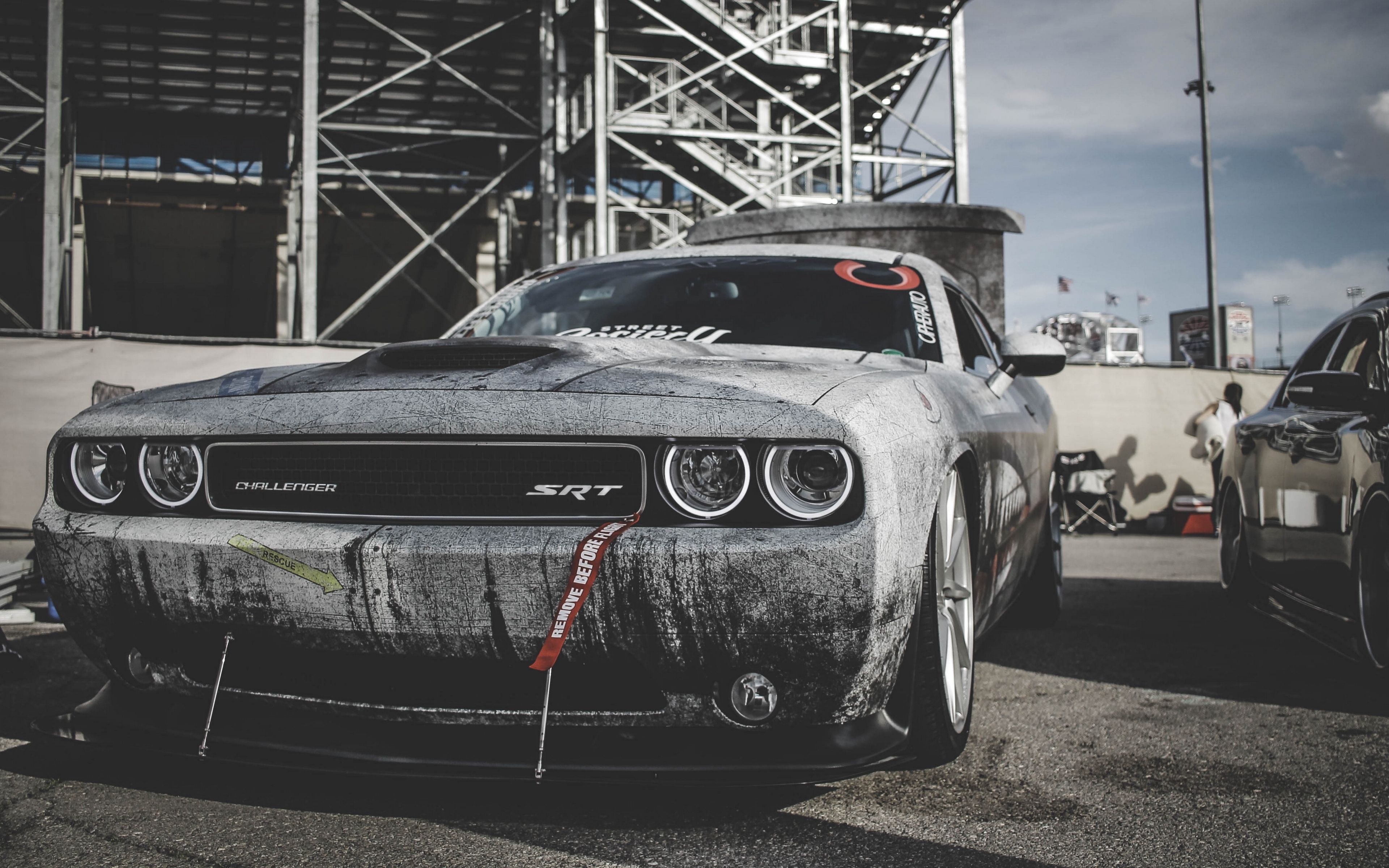 3840x2400 Dodge Challenger Srt Race Front View 4k, Desktop