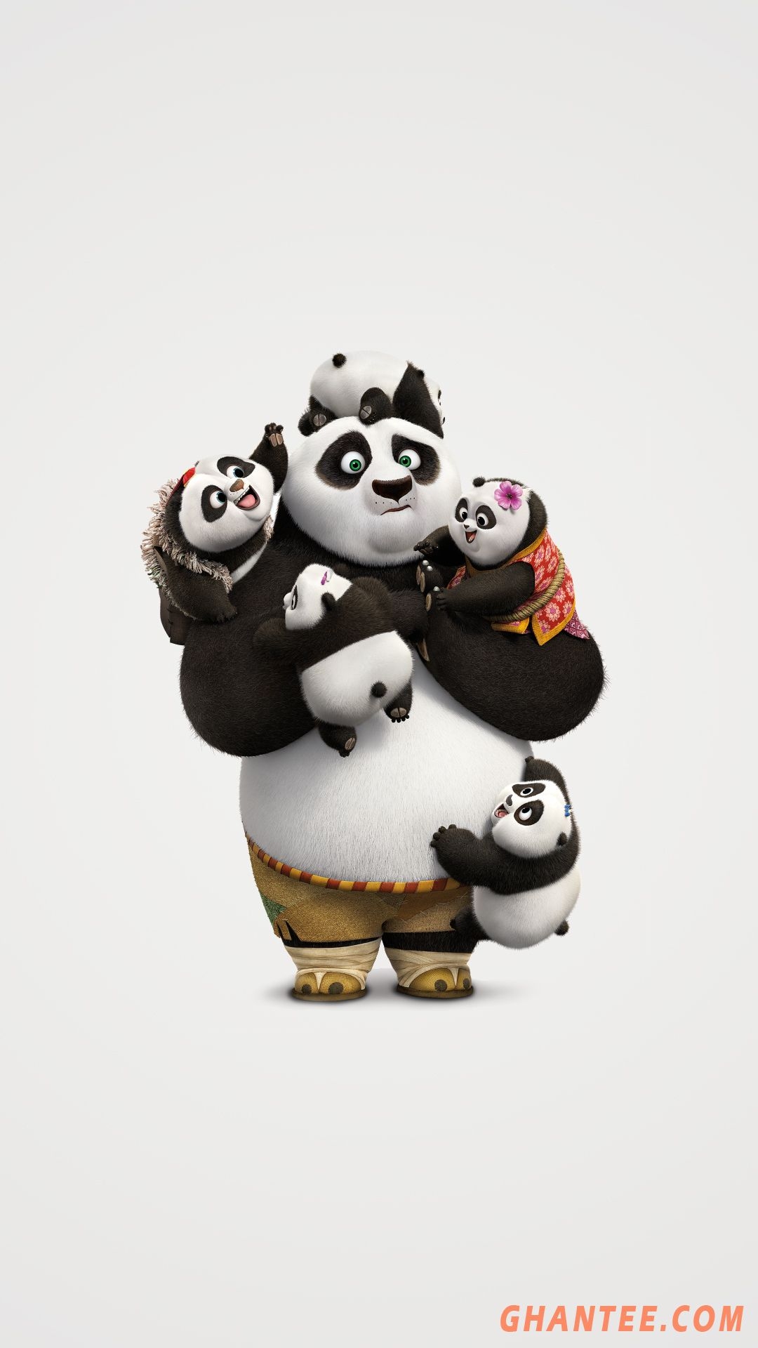 1080x1920 kung fu panda off white phone wallpaper HD, Phone