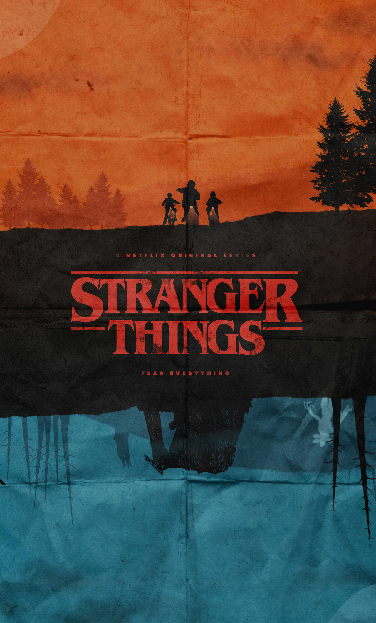 1280x2120 Stranger Things Fanmade Poster 5k iPhone HD 4k, Phone