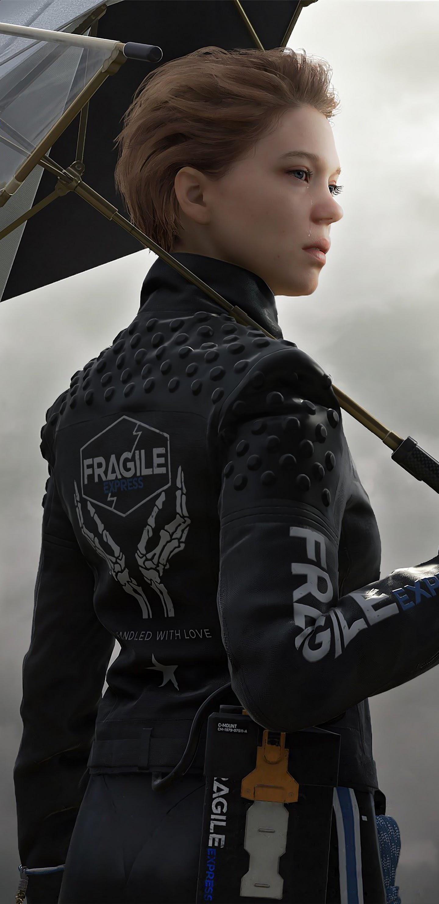 1440x2960 Death Stranding Fragile Lea Seydoux 4K Wallpaper, Phone