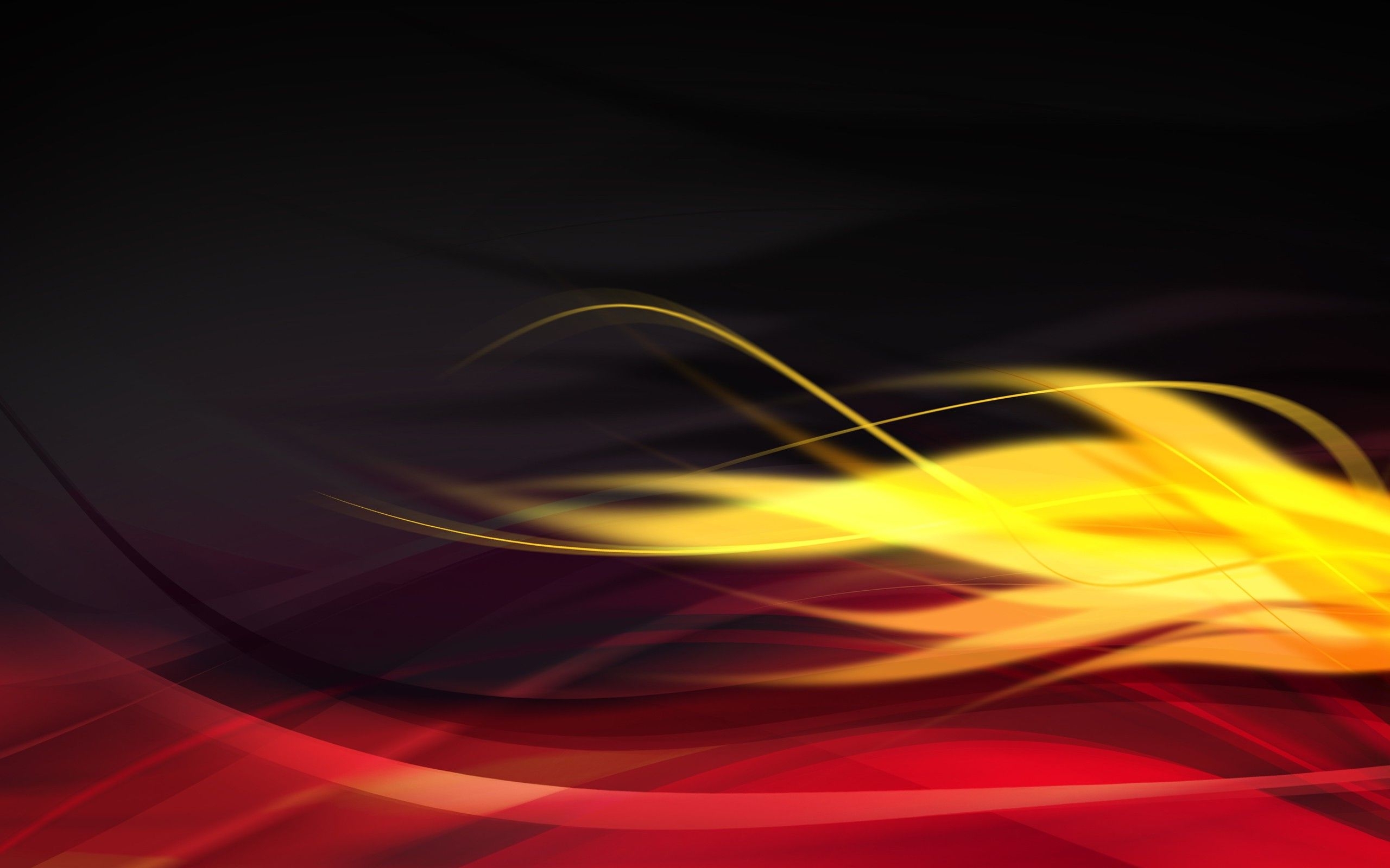 2560x1600 abstract, Graphic Design, Wavy Lines, Red, Yellow Wallpaper HD / Desktop and Mobile Background, Desktop