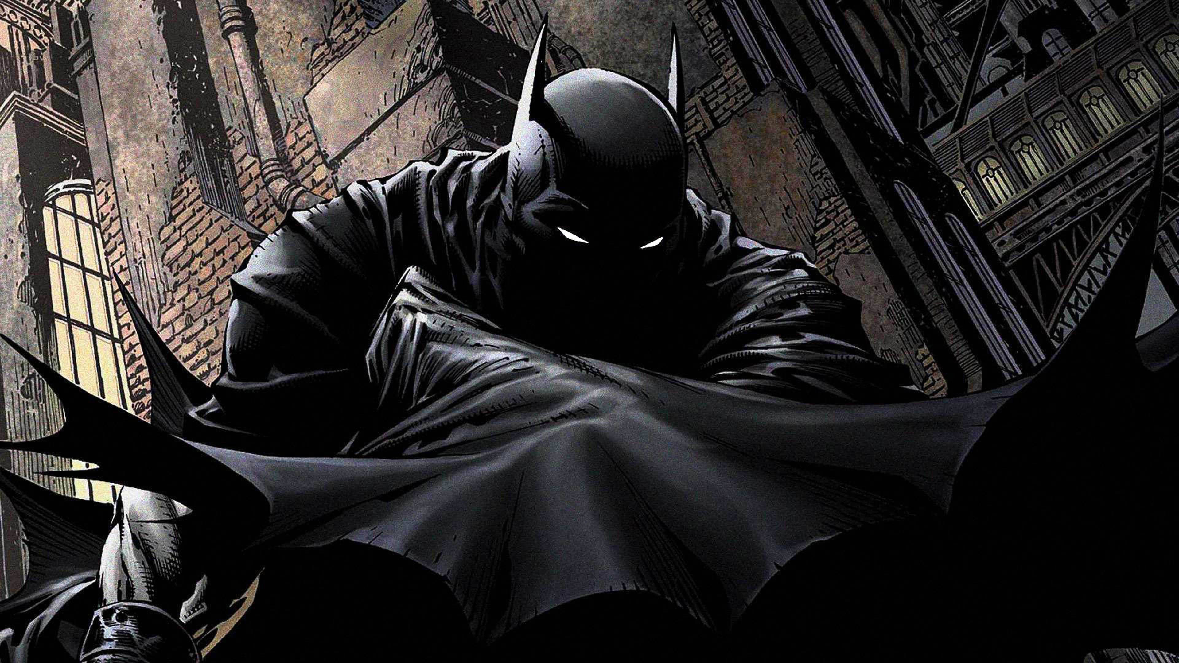 3840x2160 Download Batman In Building Comics Wallpaper, Desktop