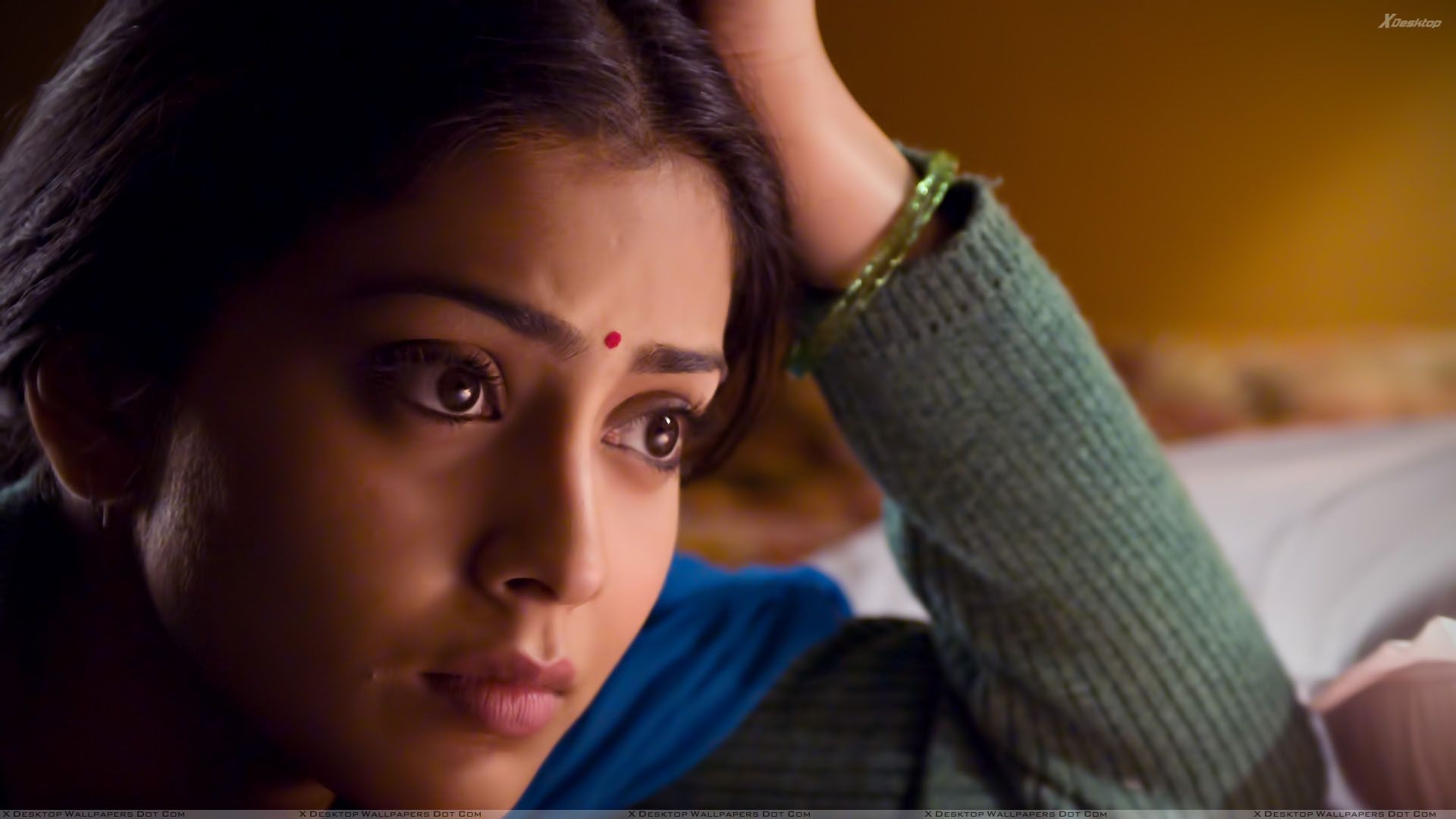 1920x1080 Shriya Saran Sad Cute Face Closeup Wallpaper, Desktop