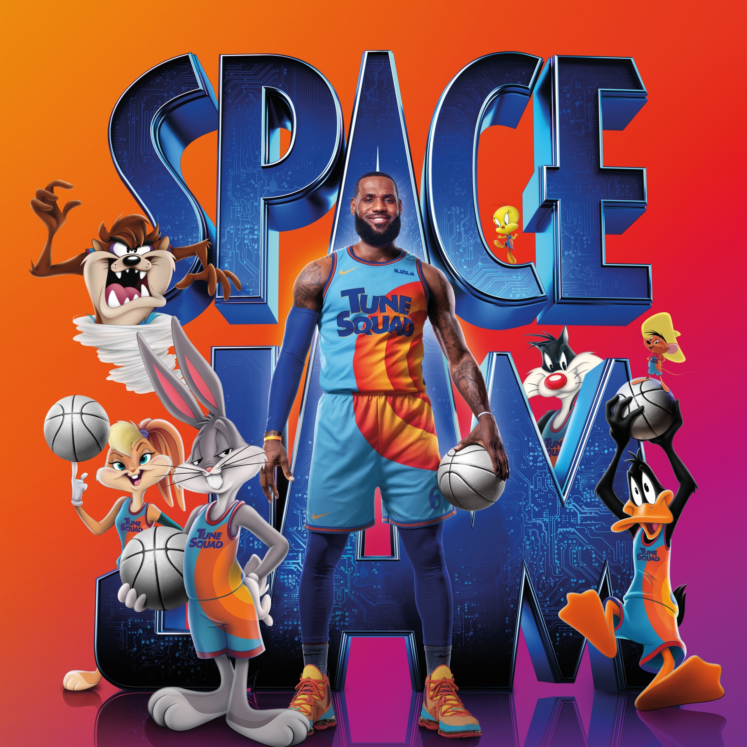 2560x2560 Space Jam: A New Legacy Wallpaper 4K, 2021 Movies, Comedy, LeBron James, Movies, Phone