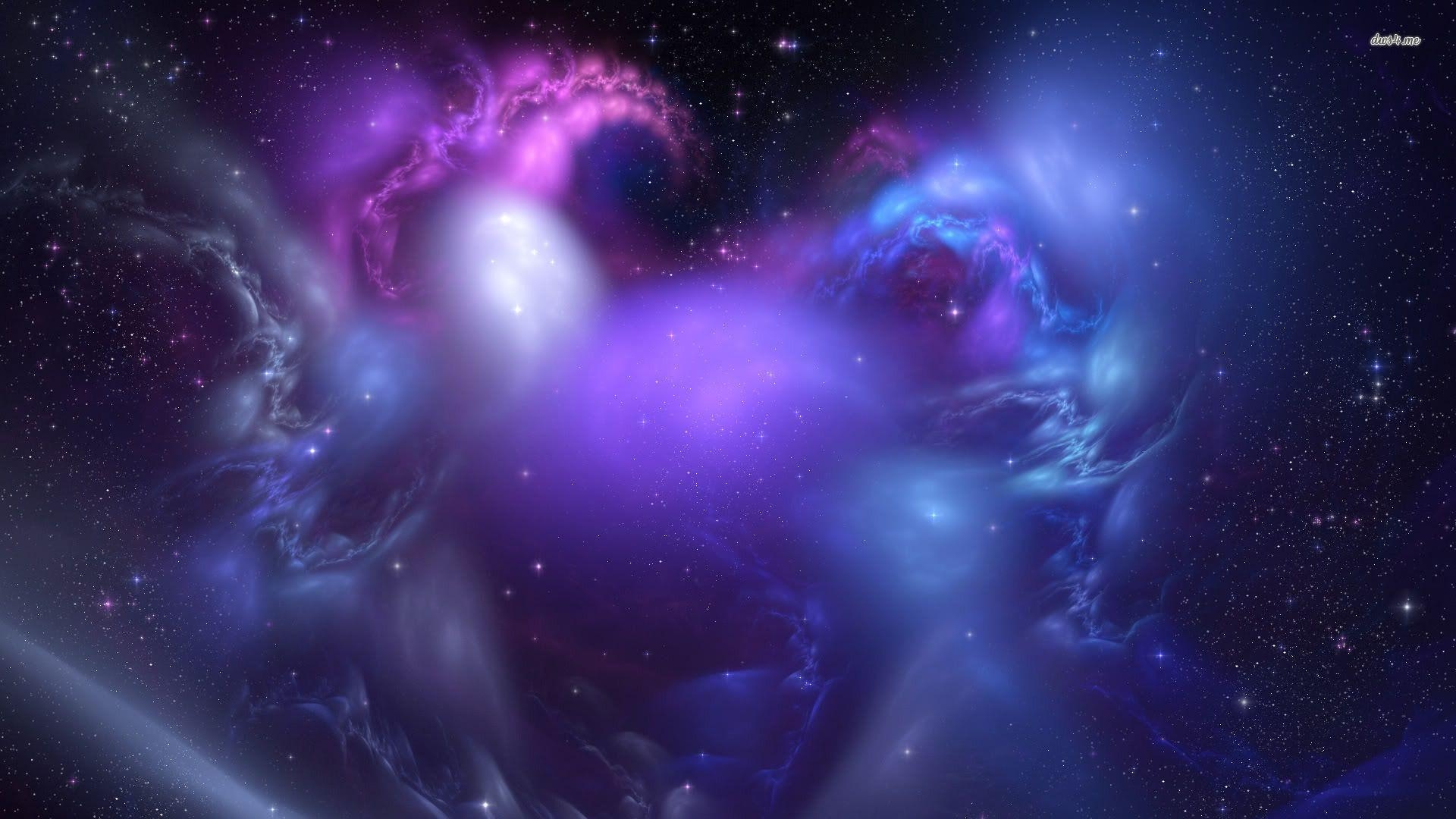 1920x1080 Blue And Purple Galaxy Wallpaper, Desktop