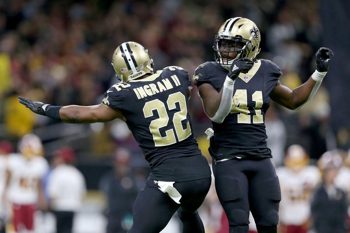 1200x800 Alvin Kamara & Mark Ingram are the 1st RB teammates to each have 100, Desktop