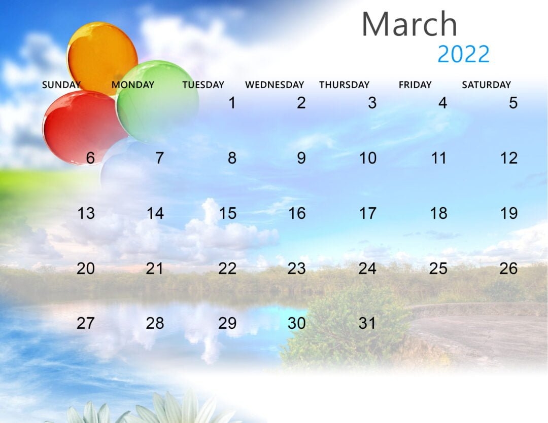 1080x840 March 2022 Calendar Wallpaper Free March 2022 Calendar Background, Desktop