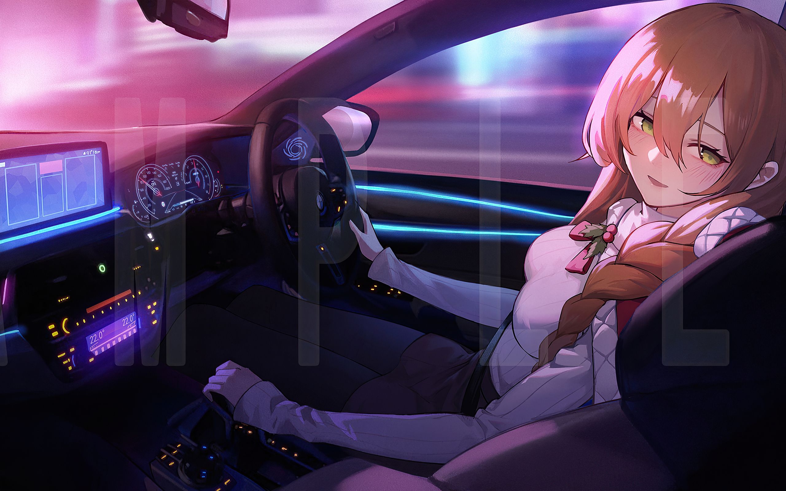 2560x1600 Anime Girl Relaxing Ride 4k  Resolution HD 4k Wallpaper, Image, Background, Photo and Picture, Desktop