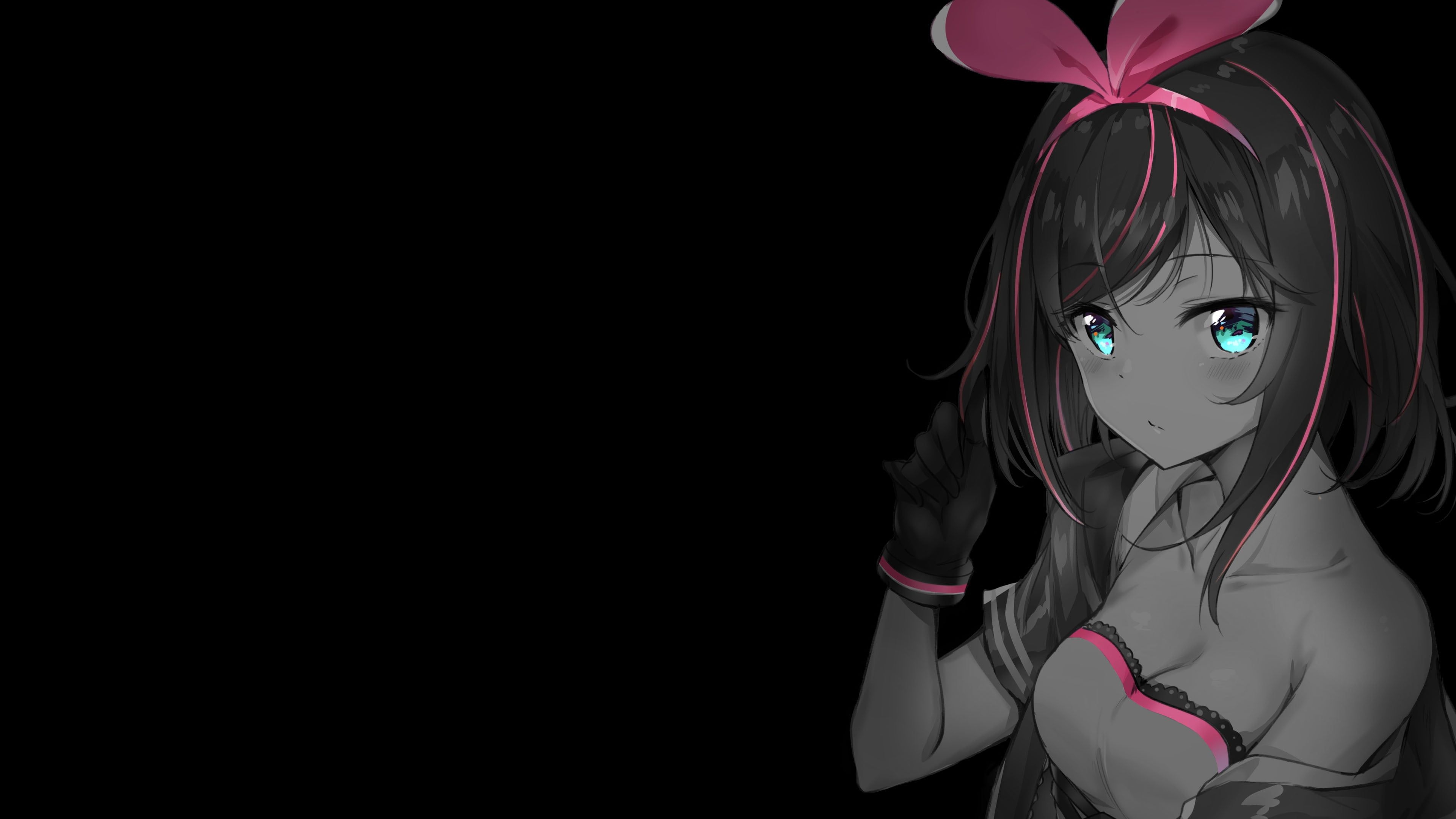 3840x2160 Anime AI Channel #Black Kizuna AI K #wallpaper #hdwallpaper #desktop. Anime, HD wallpaper, Wallpaper, Desktop