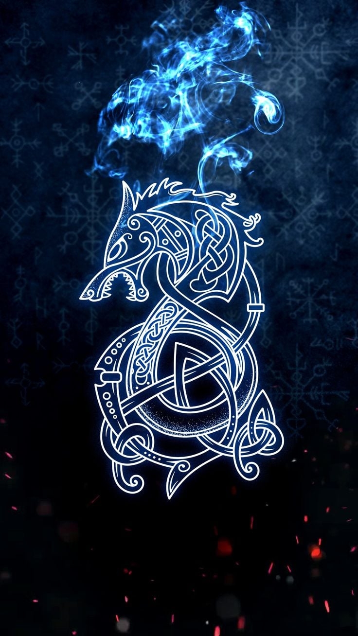 740x1310 Mystic Runes. Viking wallpaper, Viking art, Viking runes, Phone