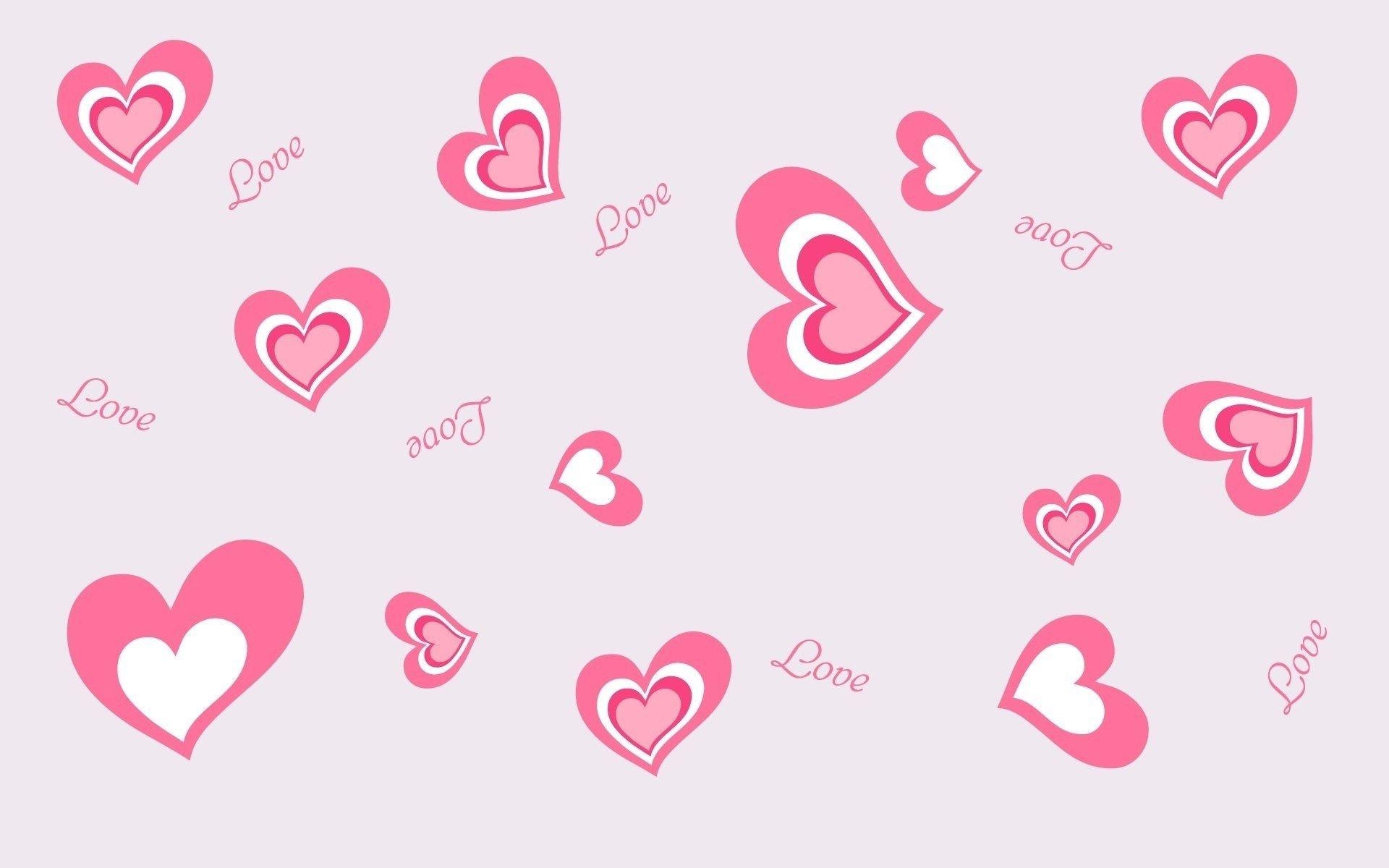 1920x1200 Love Hearts Pink HD Wallpaper Desktop Background Free, Desktop