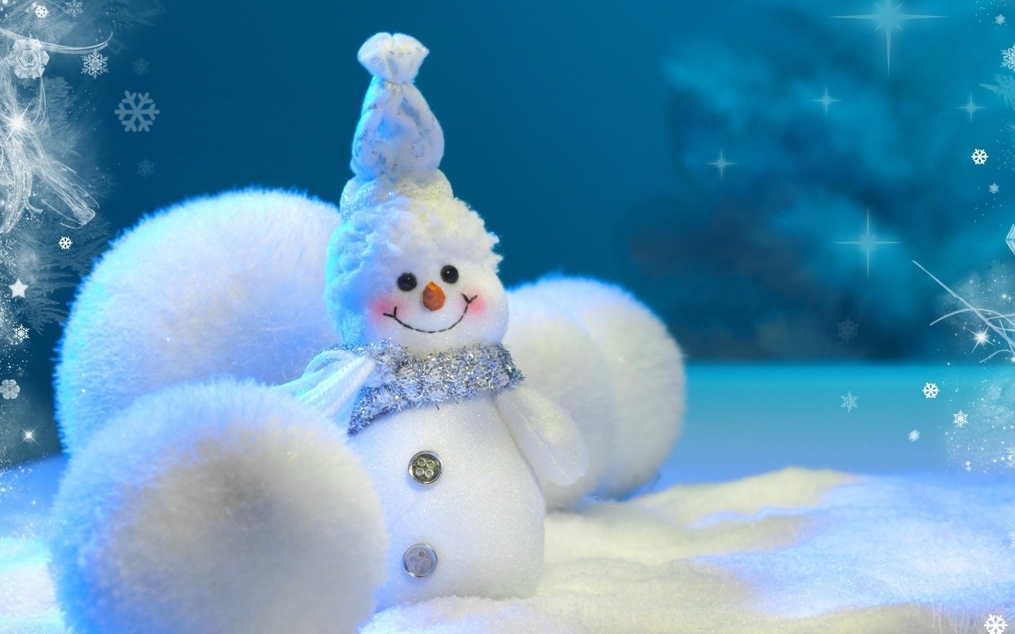 1440x900 Happy Little Snowman Mac Wallpaper Download, Desktop