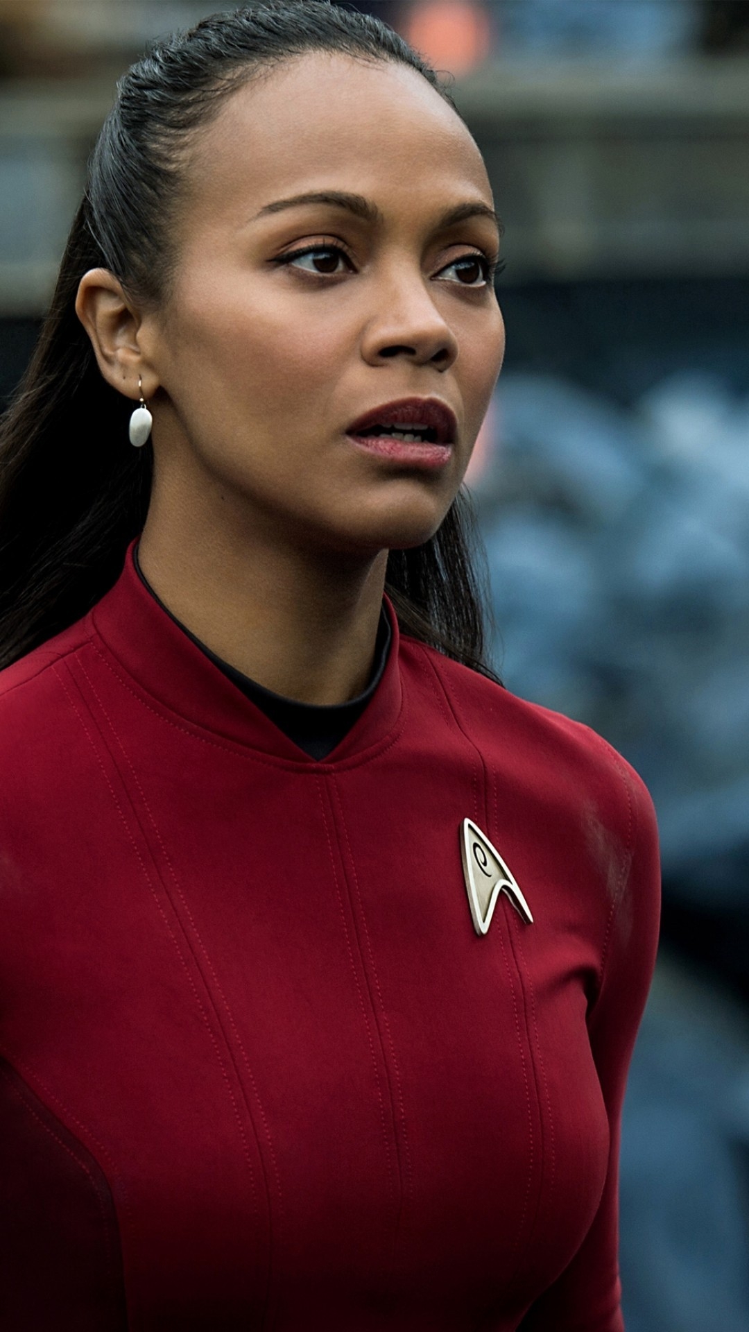 1080x1920 Download  Zoe Saldana, Star Trek Beyond Wallpaper for iPhone iPhone 7 Plus, iPhone 6+, Sony Xperia Z, HTC One, Phone