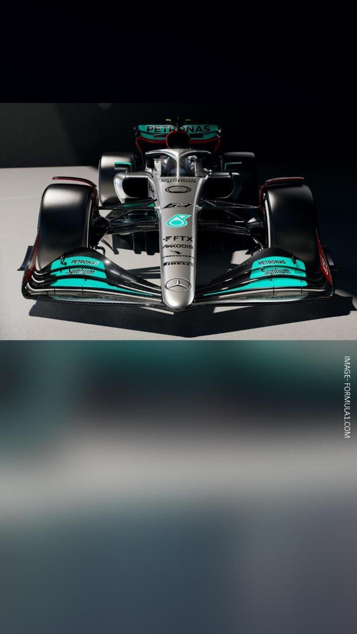 1250x2210 Mercedes unveil new car for 2022 Formula One season, Phone