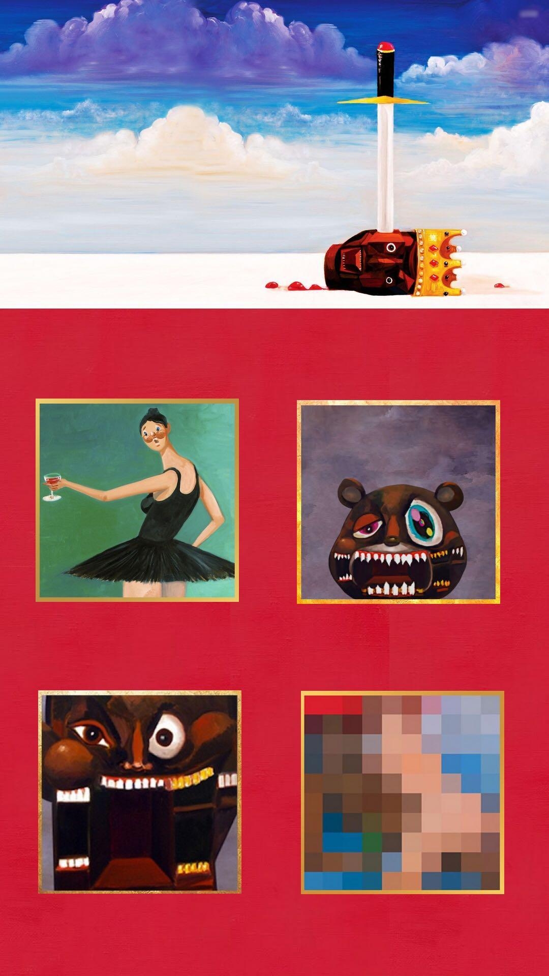 1080x1920 Created a MBDTF phone wallpaper. One of my favs (), Phone