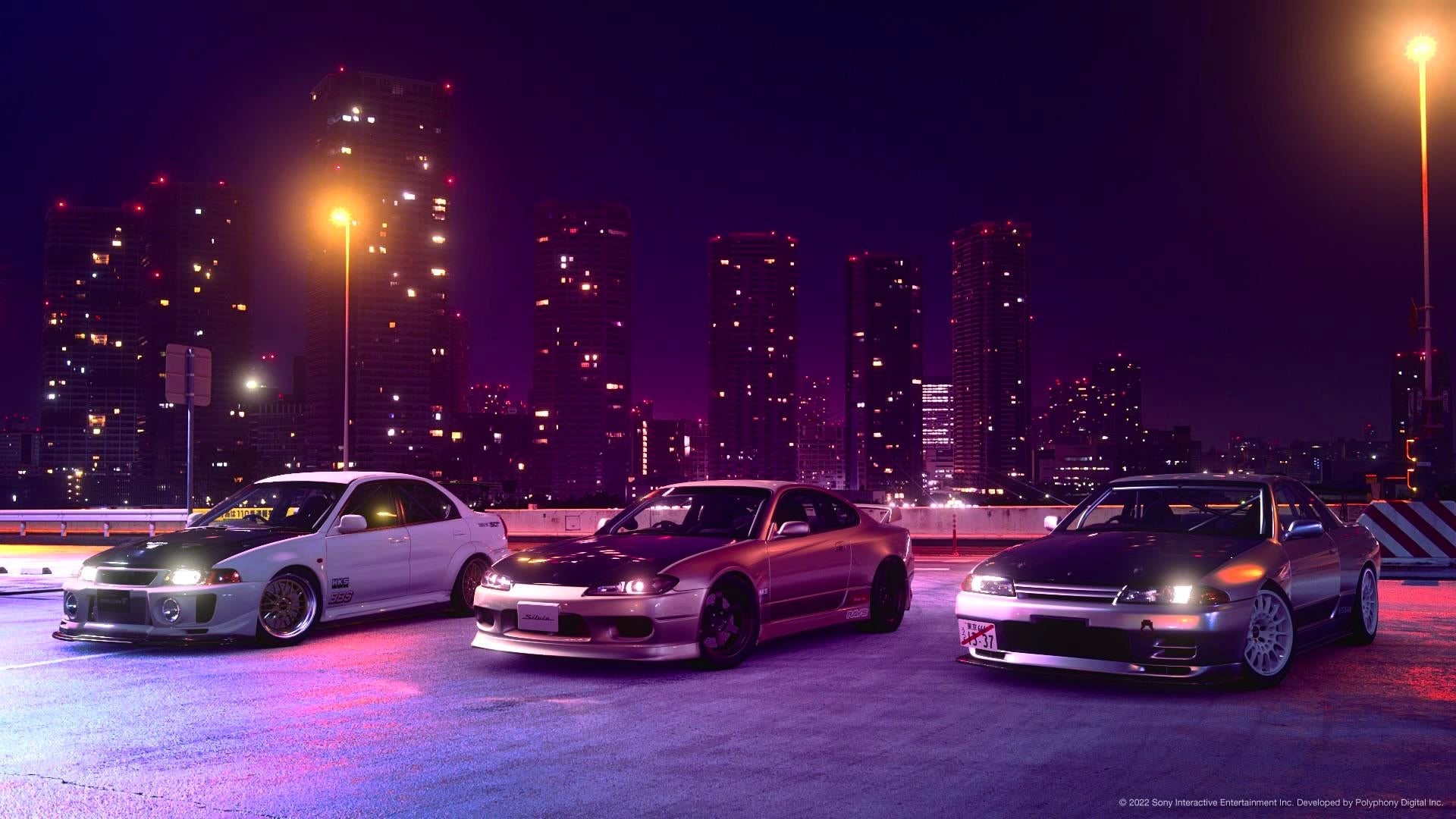 1920x1080 Kinda been messing with the photomode, I hadn't really used it yet so I took a pic of some of my JDM cars, kinda like it, Desktop