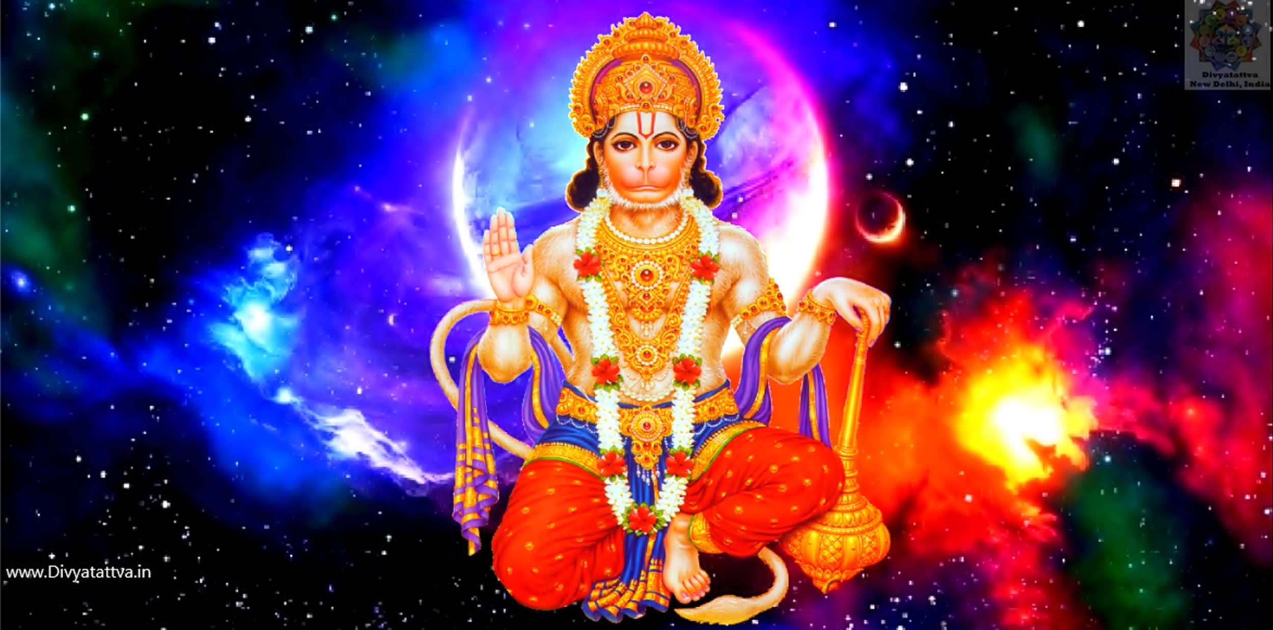 2500x1240 Hanuman Jayanti Wallpaper 4K, Background Image of Lord Hanumana, Dual Screen