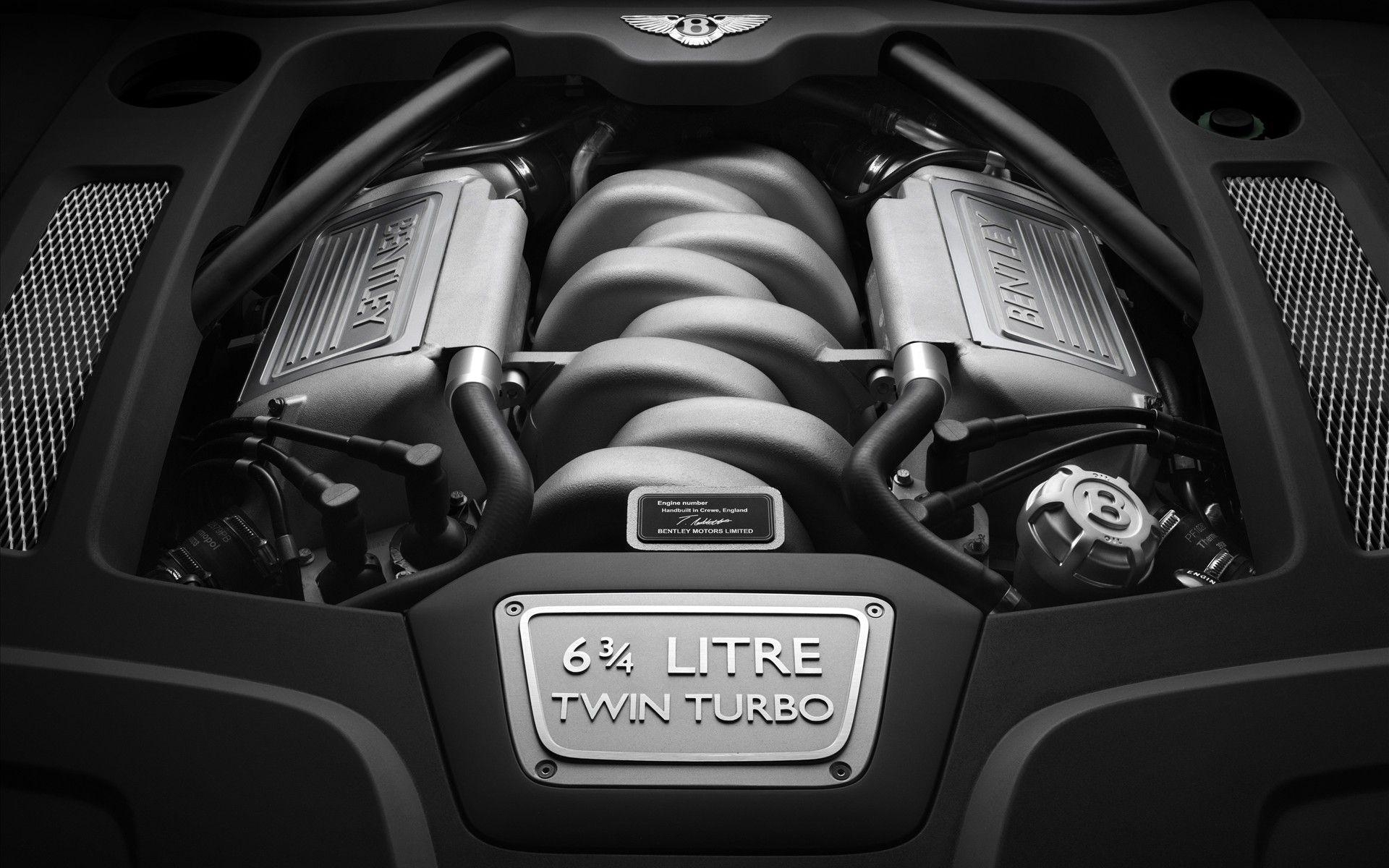 1920x1200 Free Download HQ Engine 6 3 4 Litre Twin Turbo Bentley Wallpaper, Desktop