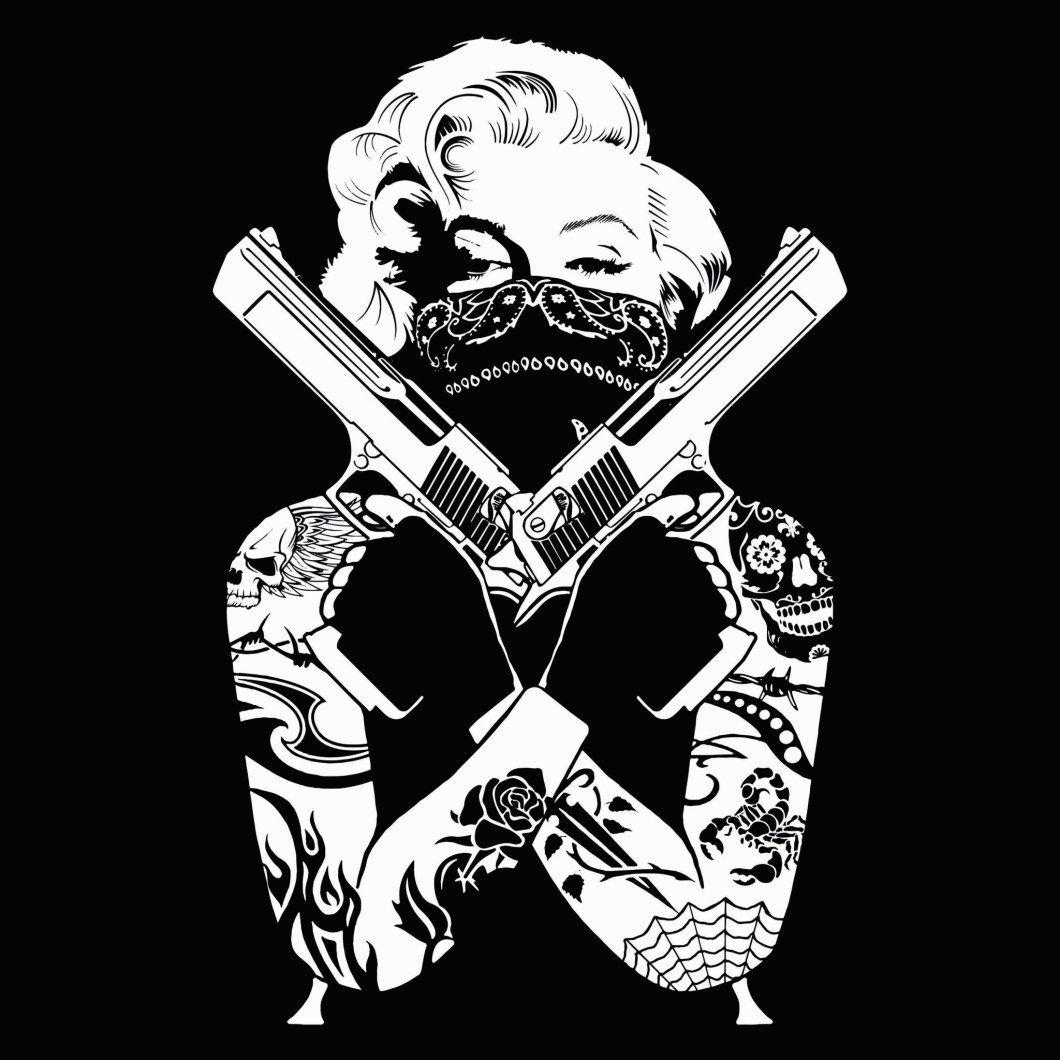 1060x1060 Cool Cartoon Gangster Wallpaper, Phone