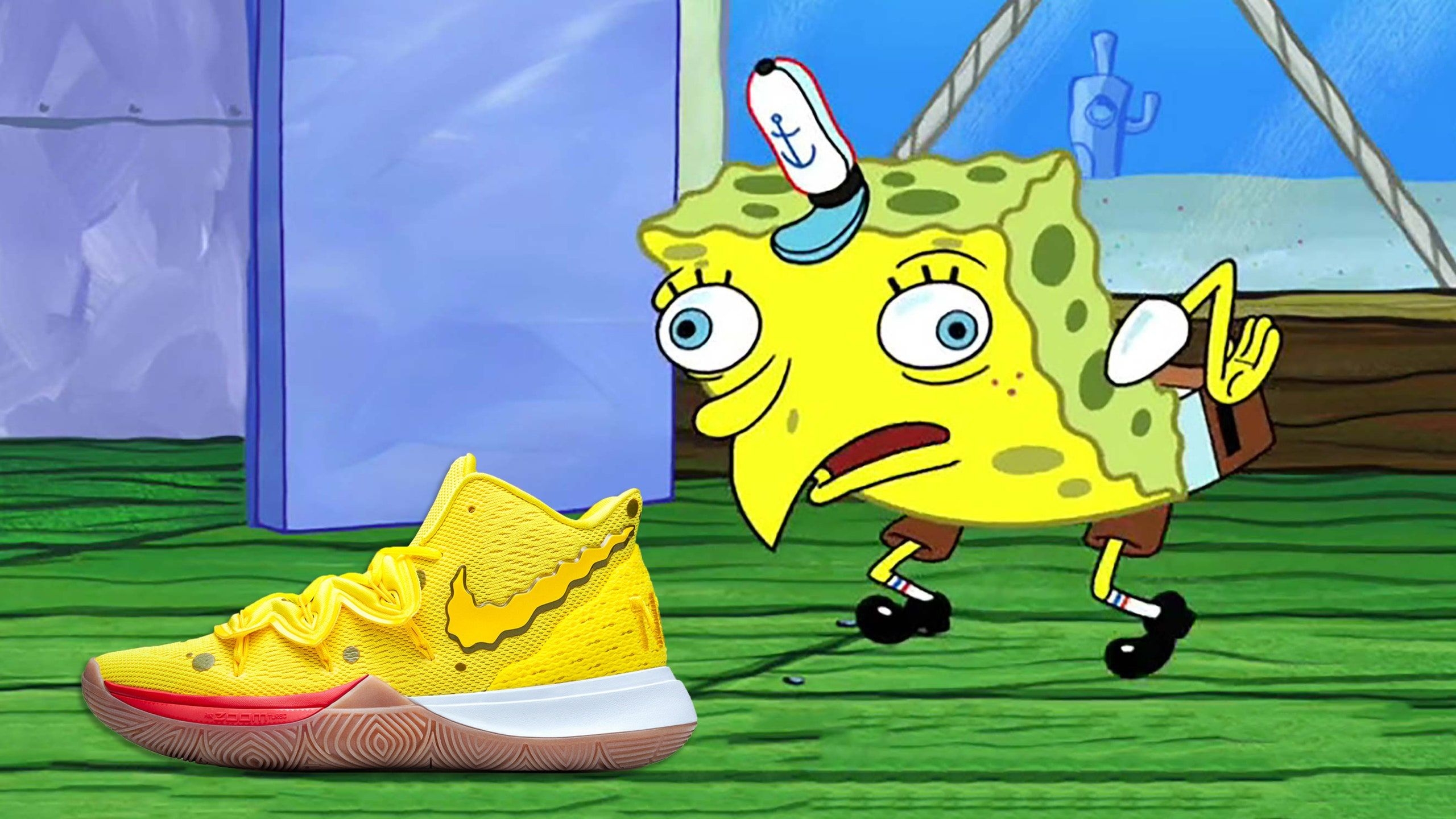 2560x1440 Kyrie Irving on His New Nike x SpongeBob Shoes and the Best Basketball Players in Bikini Bottom, Desktop