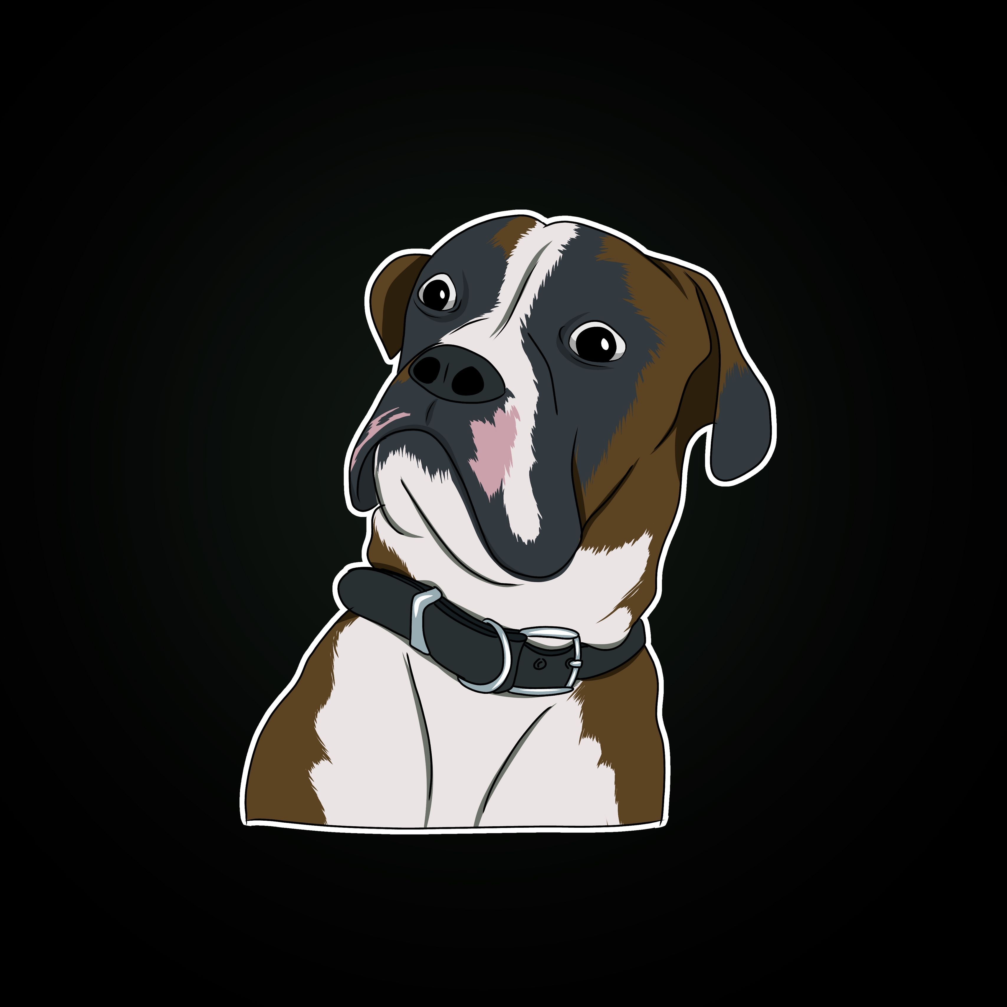 3420x3420 Download wallpaper  dog, wonderment, emotion, meme, Phone