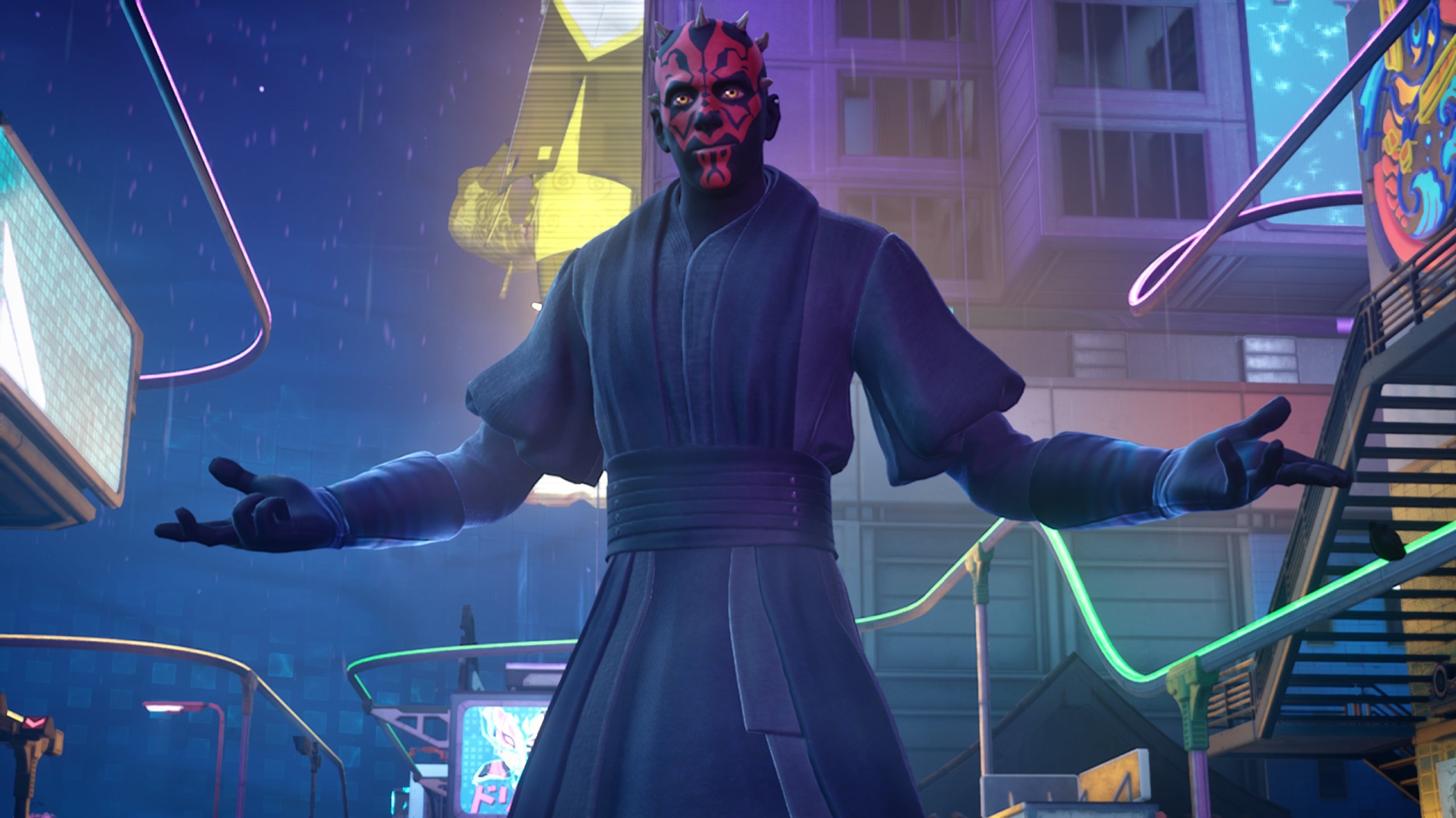 2560x1440 Darth Maul Fortnite wallpaper, Desktop