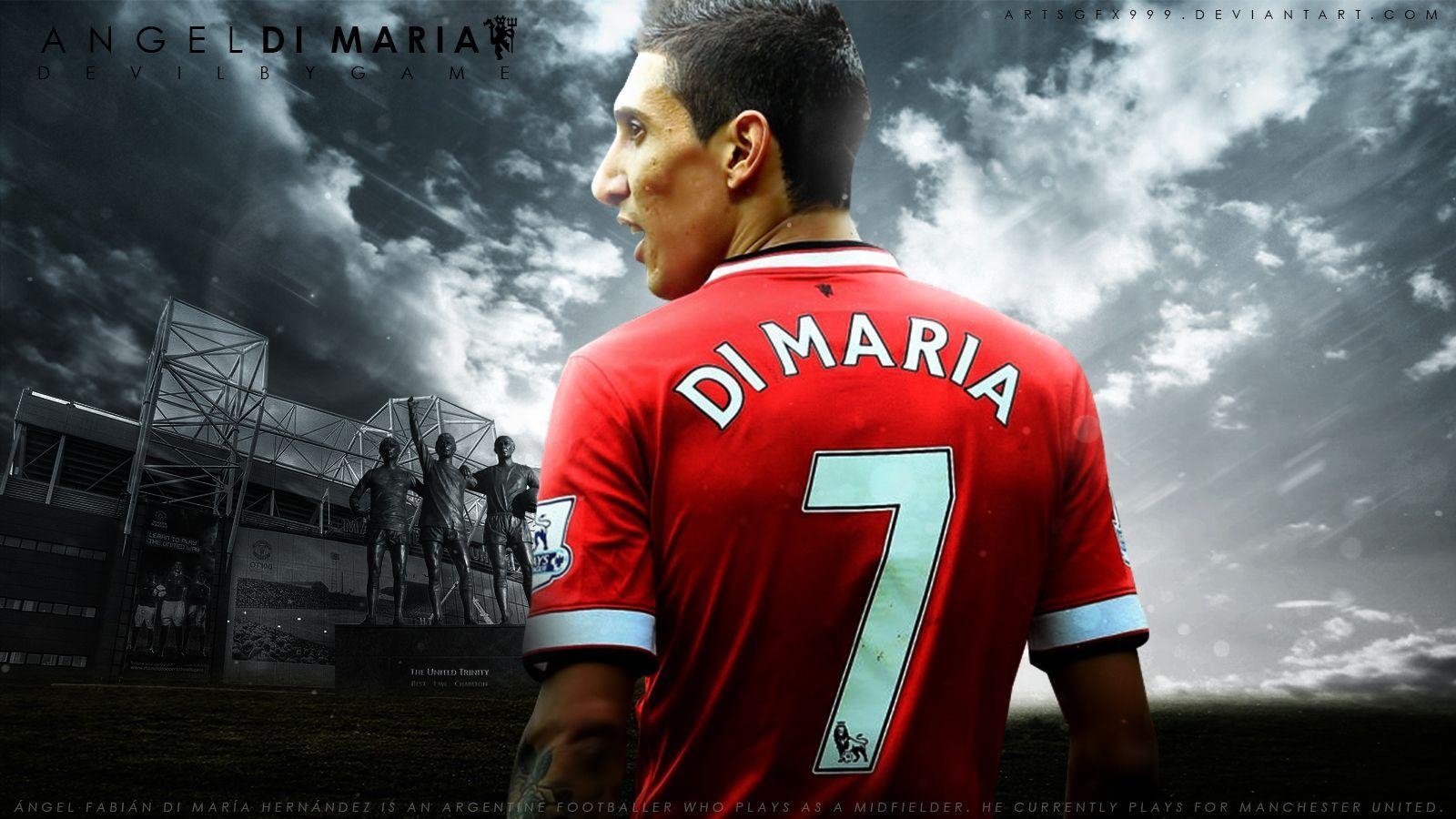 1600x900 Angel Di Maria wallpaper HD background download desktop • iPhones, Desktop