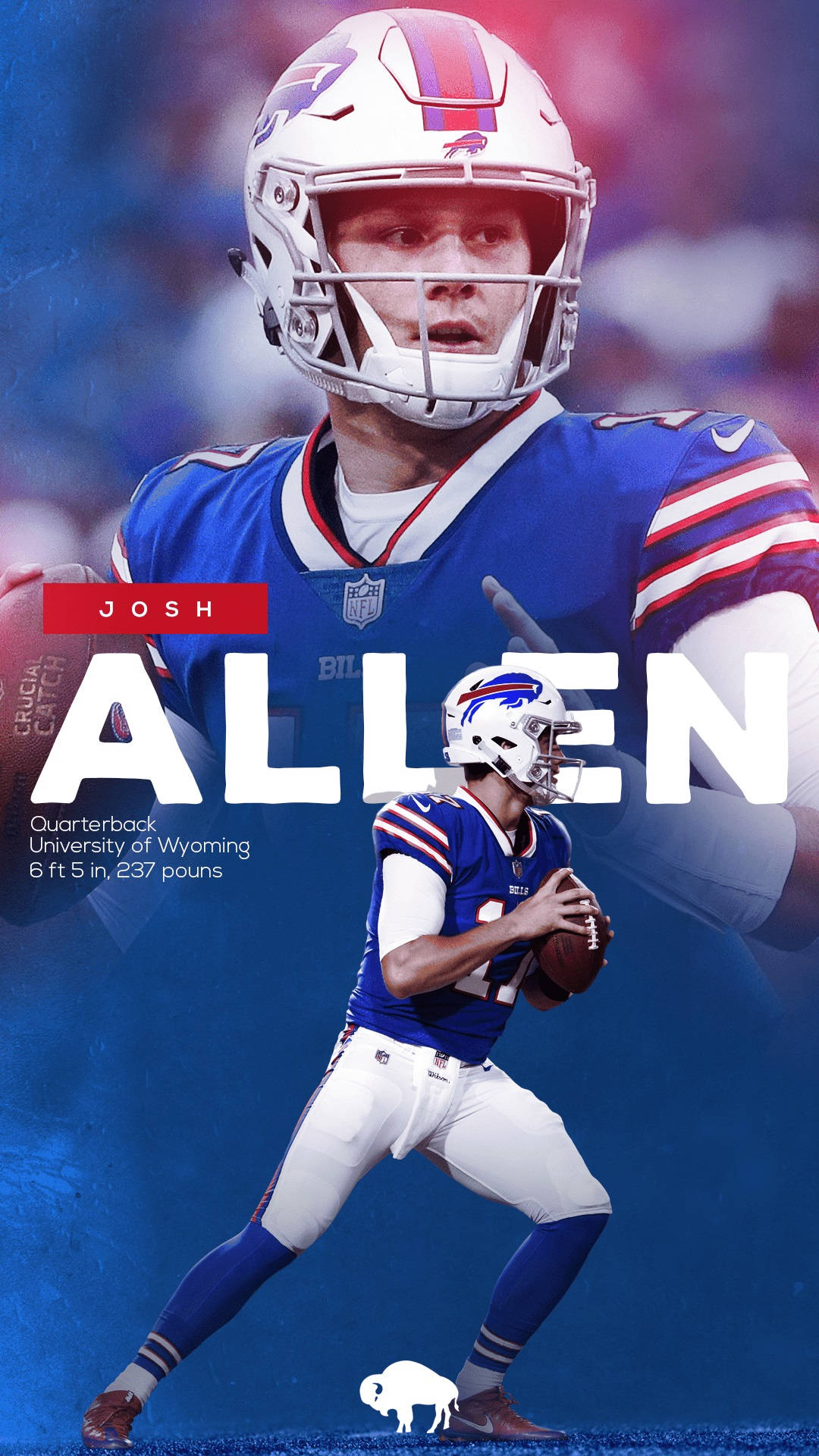 1080x1920 Download free Josh Allen Nfl Buffalo, Phone