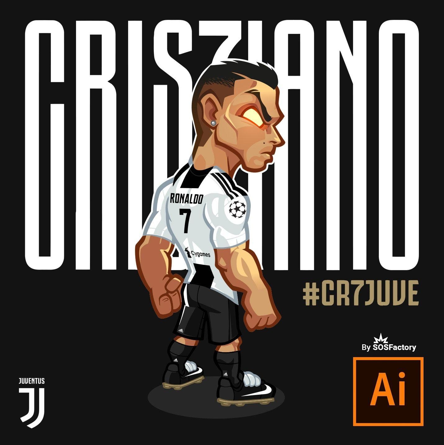 1440x1440 Cristiano Ronaldo Mascot, Phone