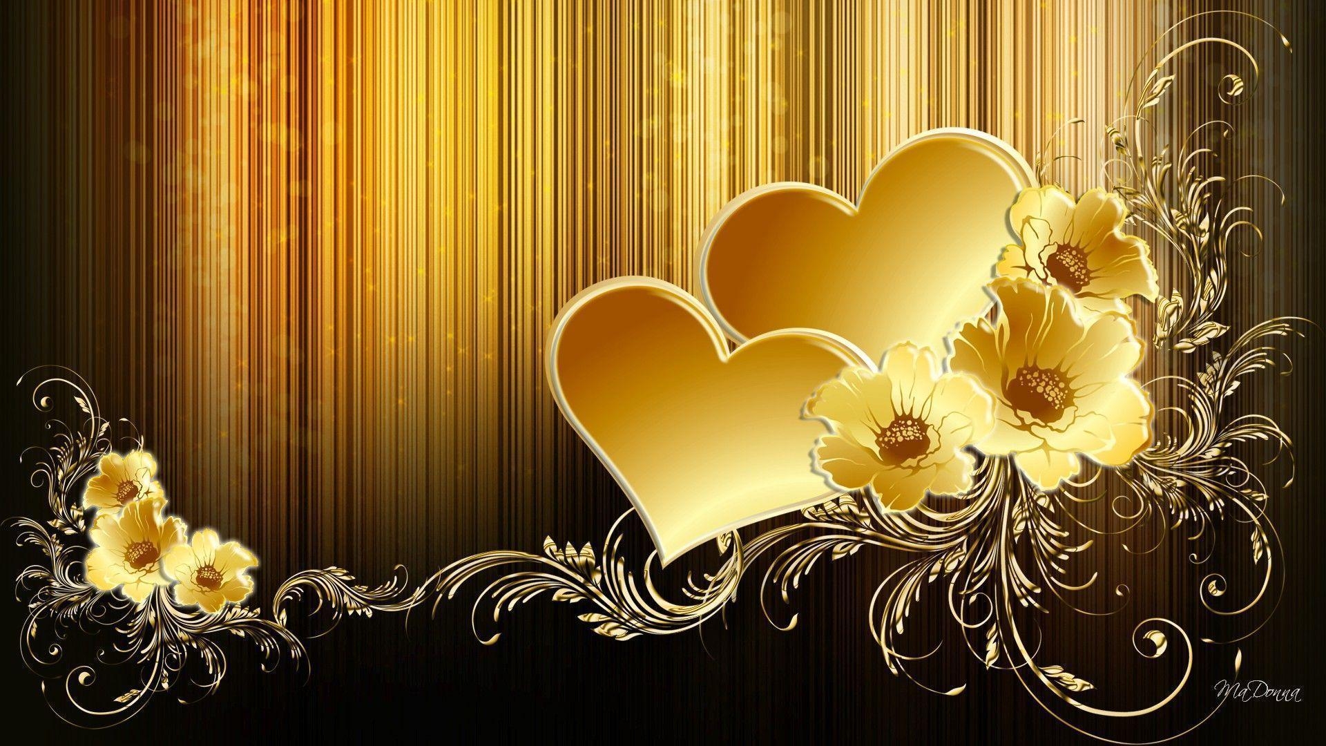 1920x1080 Wallpaper For > Gold Abstract Wallpaper HD, Desktop