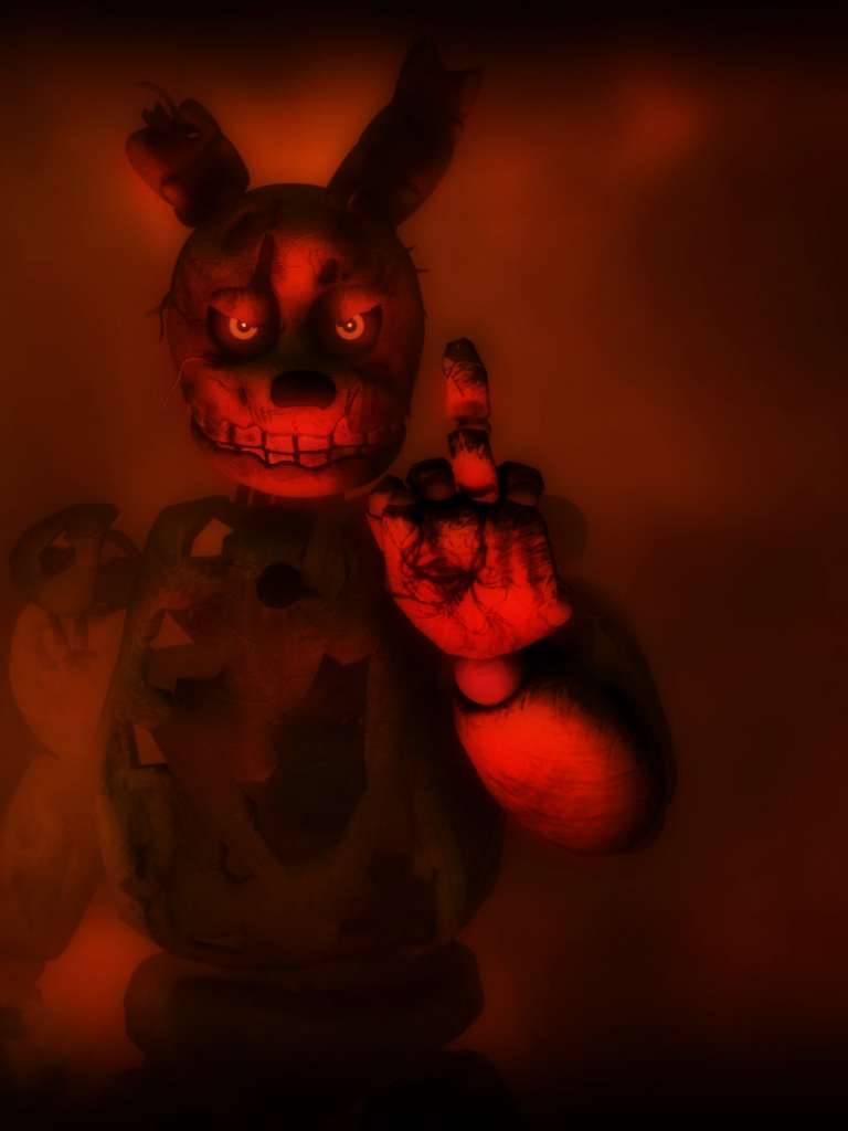 770x1030 Free download FNAF Springtrap Flip Off Wallpaper by DrGenocideSFM [1920x1080] for your Desktop, Mobile & Tablet. Explore FNAF Wallpaper. Fnaf Wallpaper PC, Cool FNAF Wallpaper, Fnaf Wallpaper Chica, Phone