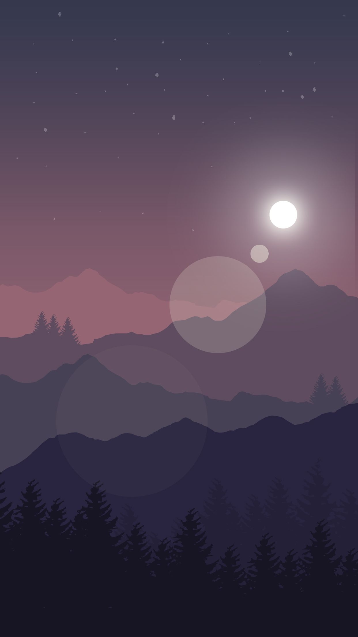 1250x2210 Purple landscape illustration. Art wallpaper, Phone