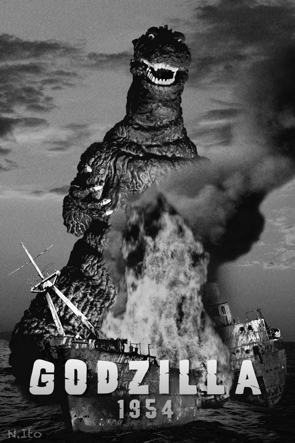 1000x1500 Godzilla 1954. Classic monster movies, Giant monster movies, Kaiju monsters, Phone