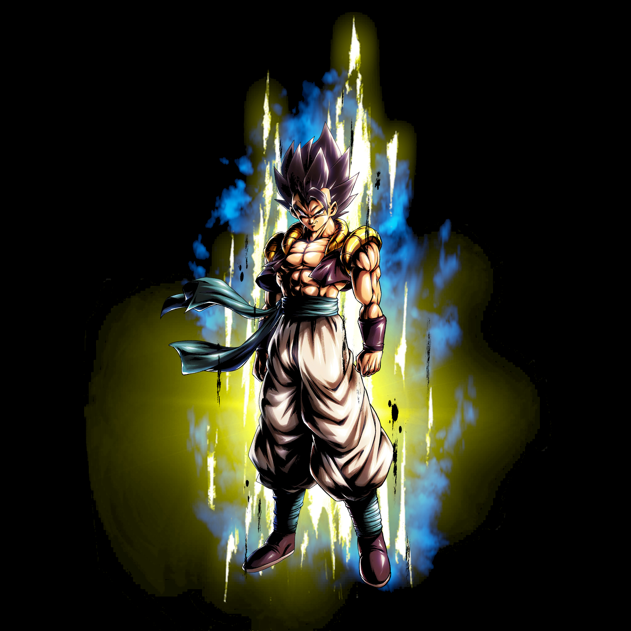 2050x2050 Gogeta 61.45% True Black Amoled Wallpaper, Phone