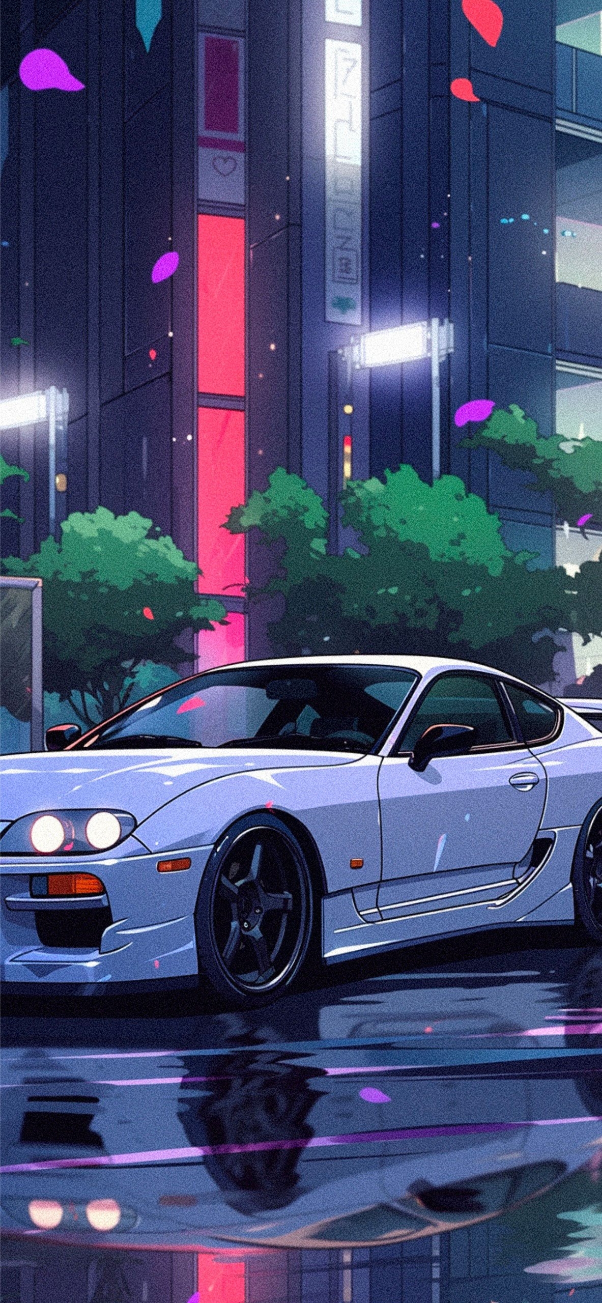 1190x2560 White Toyota Supra Anime Wallpaper Supra Wallpaper 4k, Phone