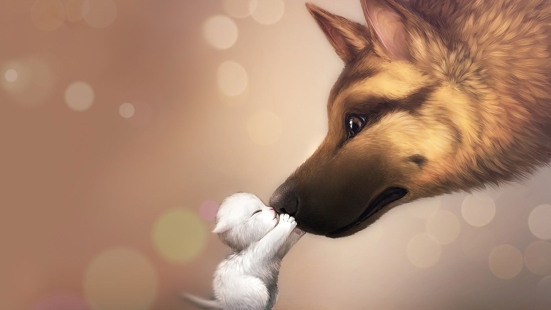 1920x1080 Love, Animated, Cute, Dog, Wallpaper, Full, Screen, Animated Animal Wallpaper & Background Download, Desktop