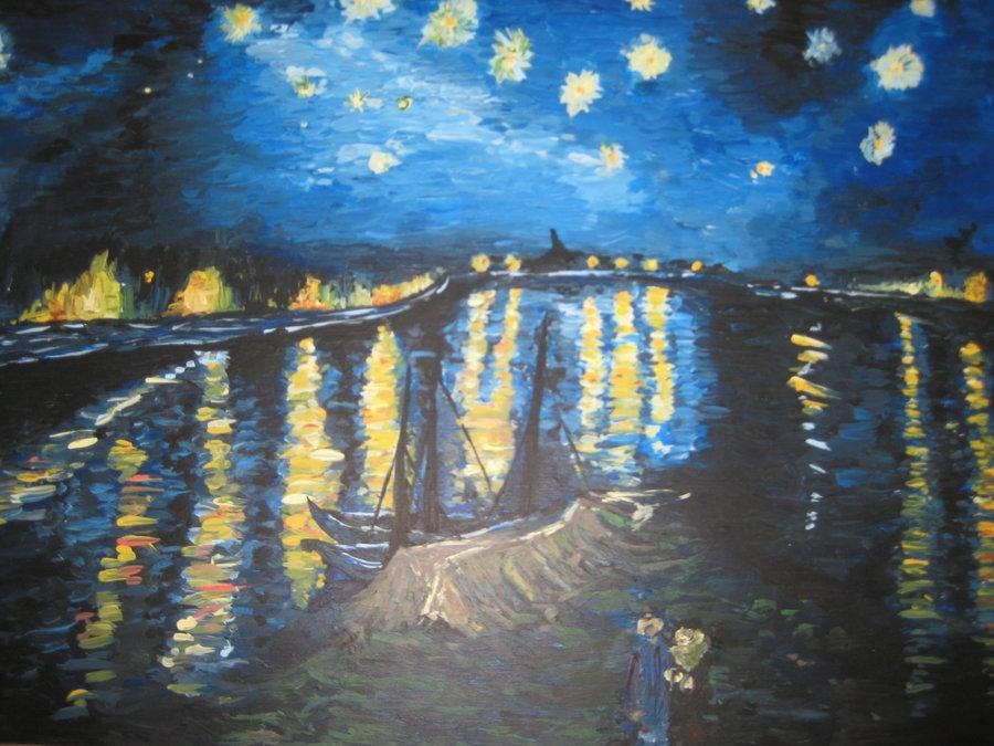 900x680 starry_night_over_the_rhone_by_secretaffections- Night Over The Rhone Wallpaper Night Over The Rhone Wallpaper, Desktop