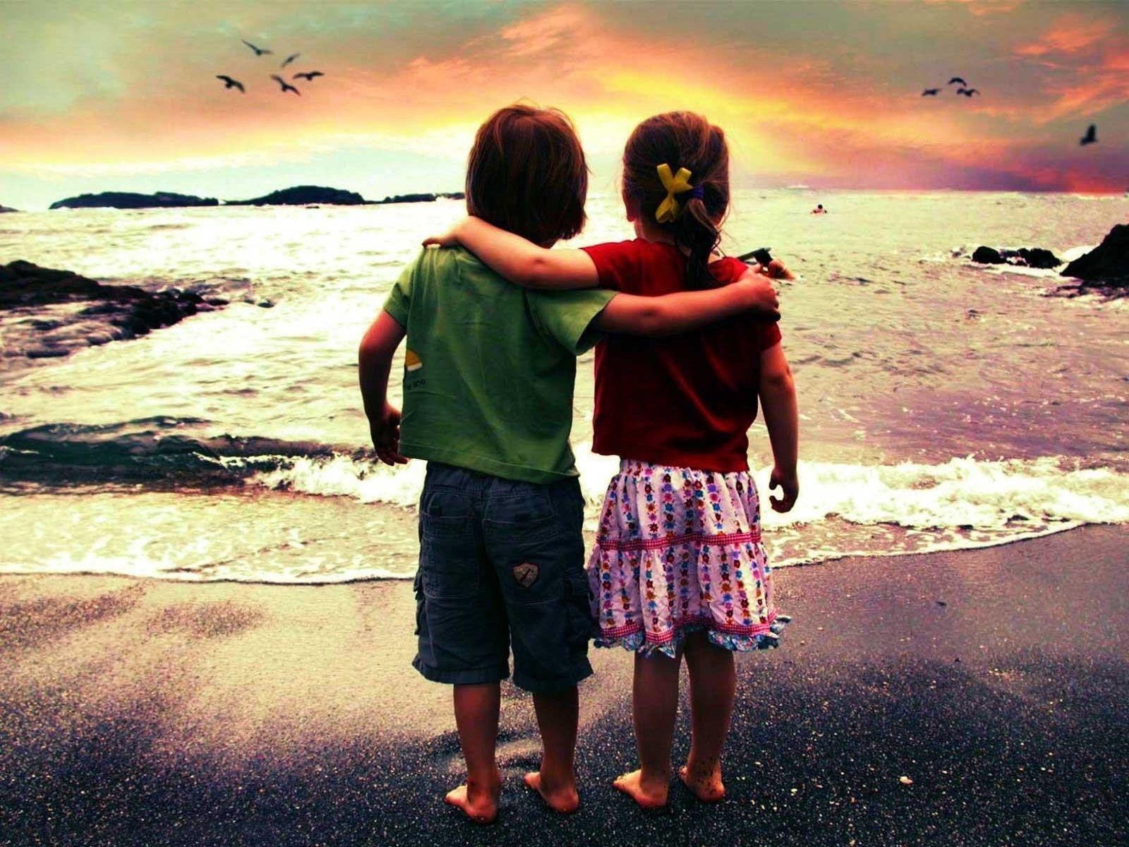 1600x1200 Little boy and girl friends forever couple HD wallpaperNew HD, Desktop