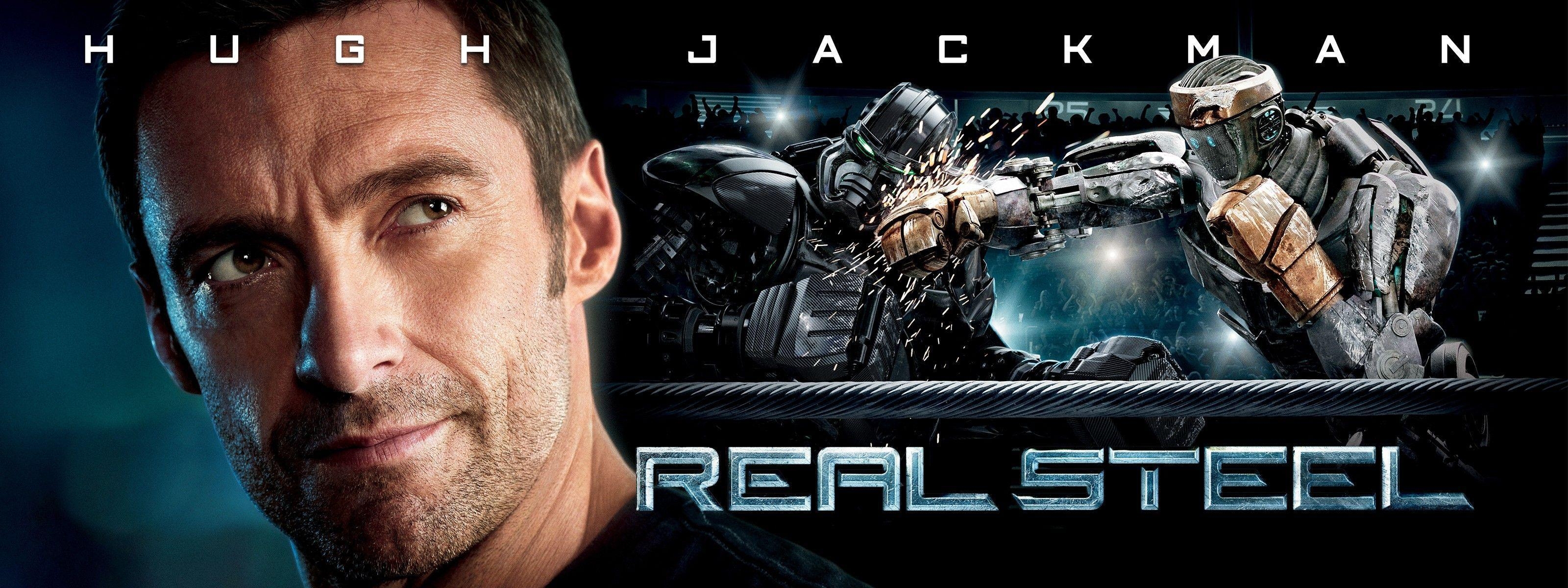 3200x1200 Real Steel Battle Wallpaper, Dual Screen