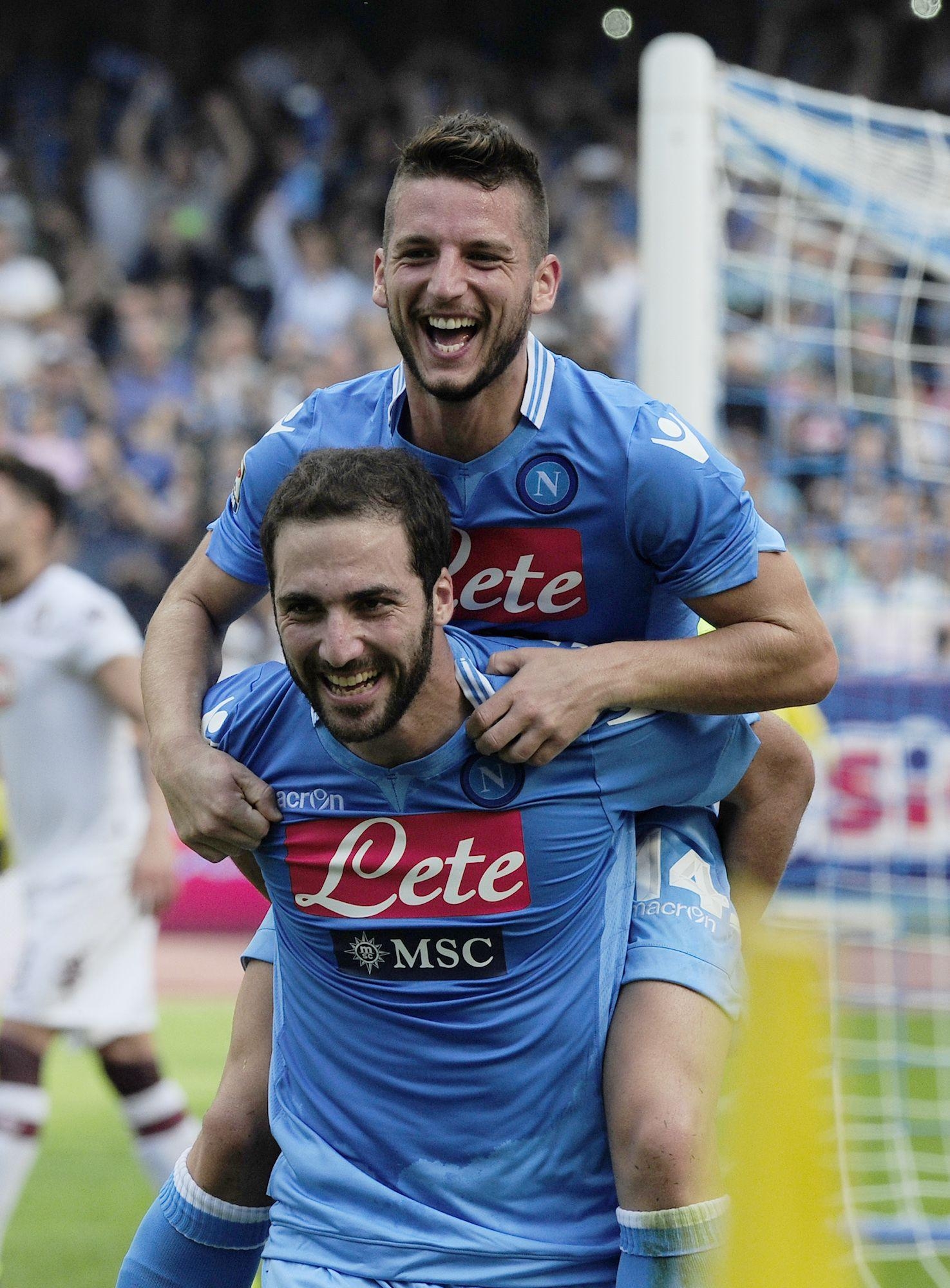 1480x2000 Dries Mertens, Gonzalo Higuain.two reasons I love Napoli, Phone