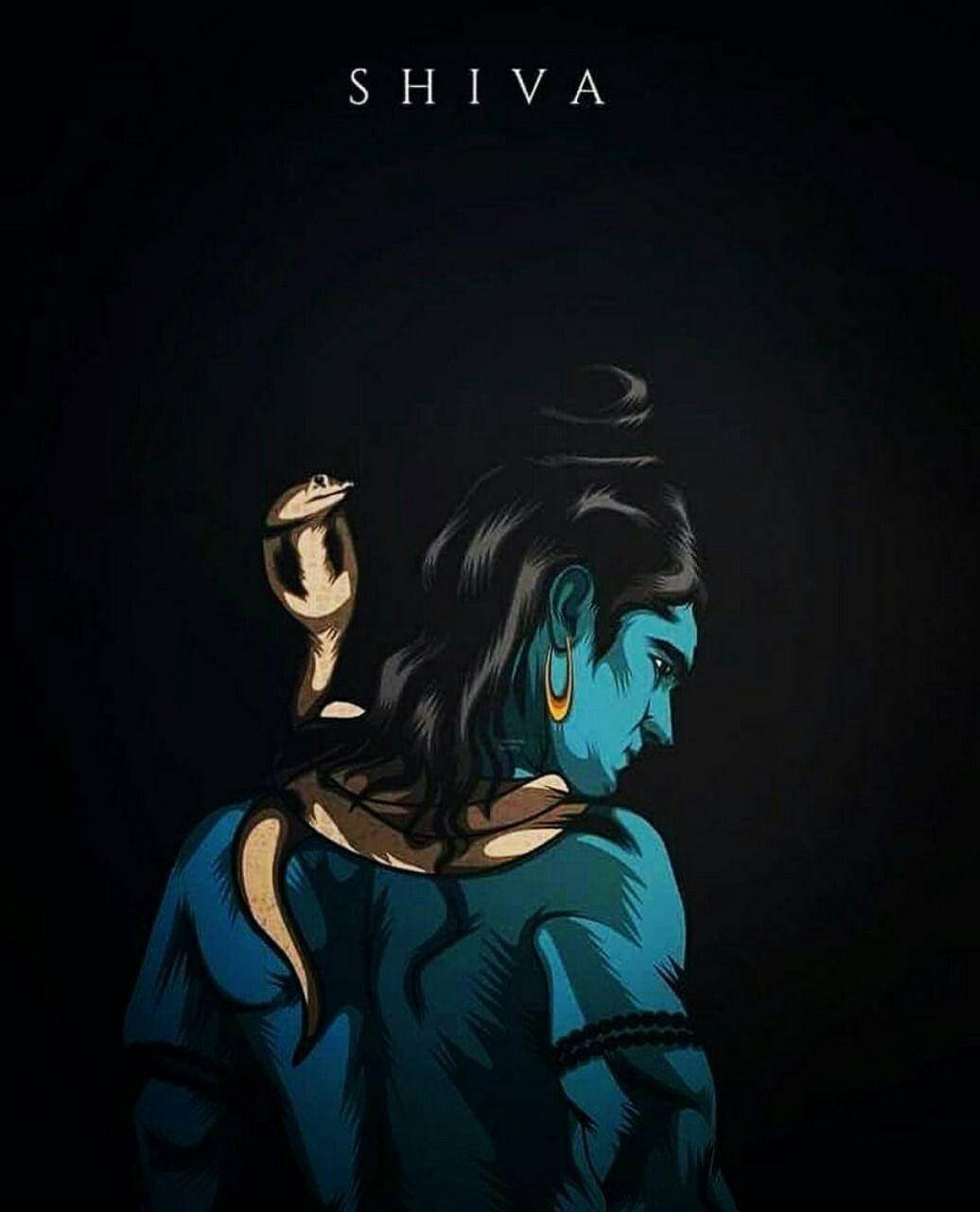 1040x1280 Shiva Black Wallpaper, Phone