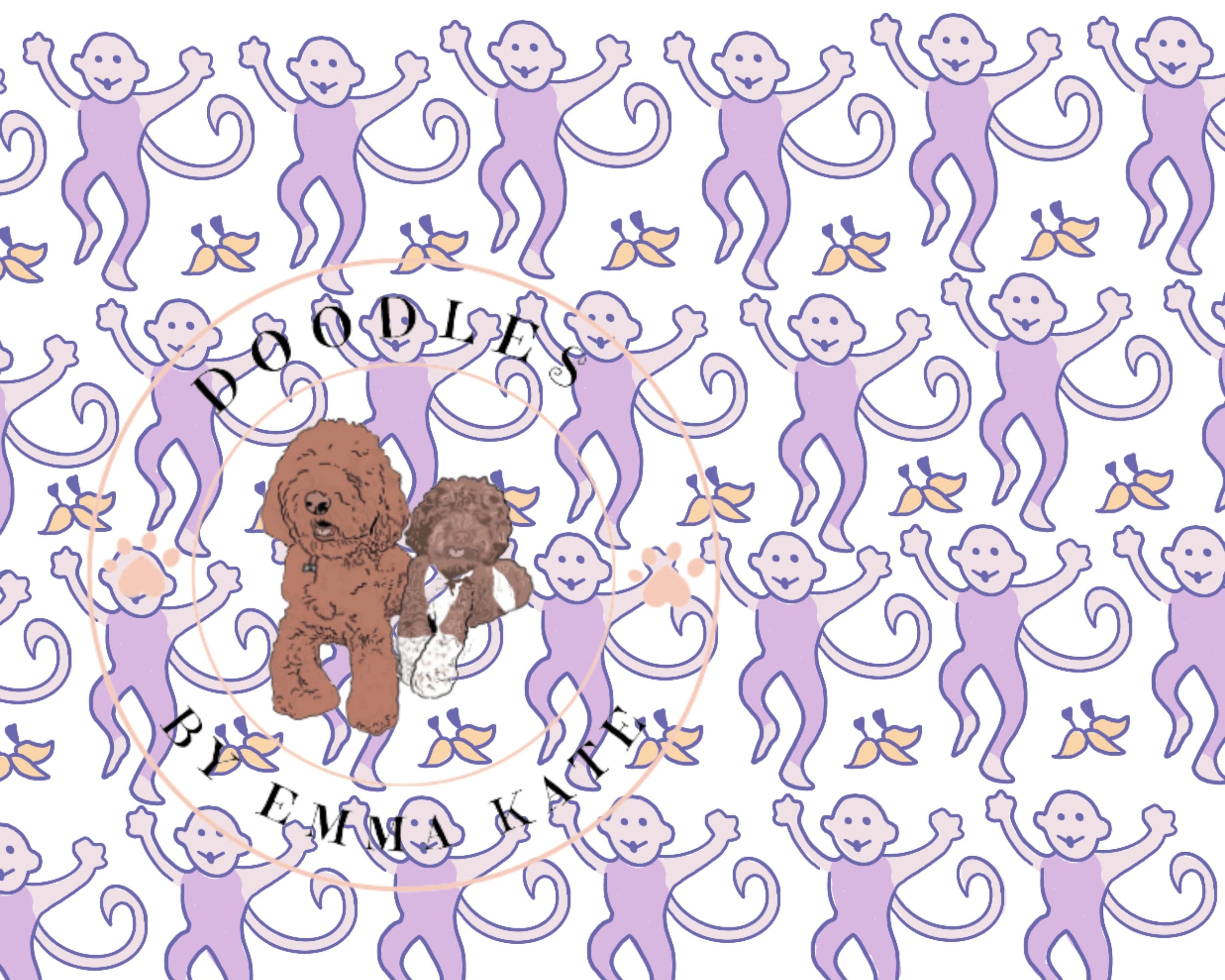 2500x2000 Preppy Monkey Purple Tumbler PNG, Desktop