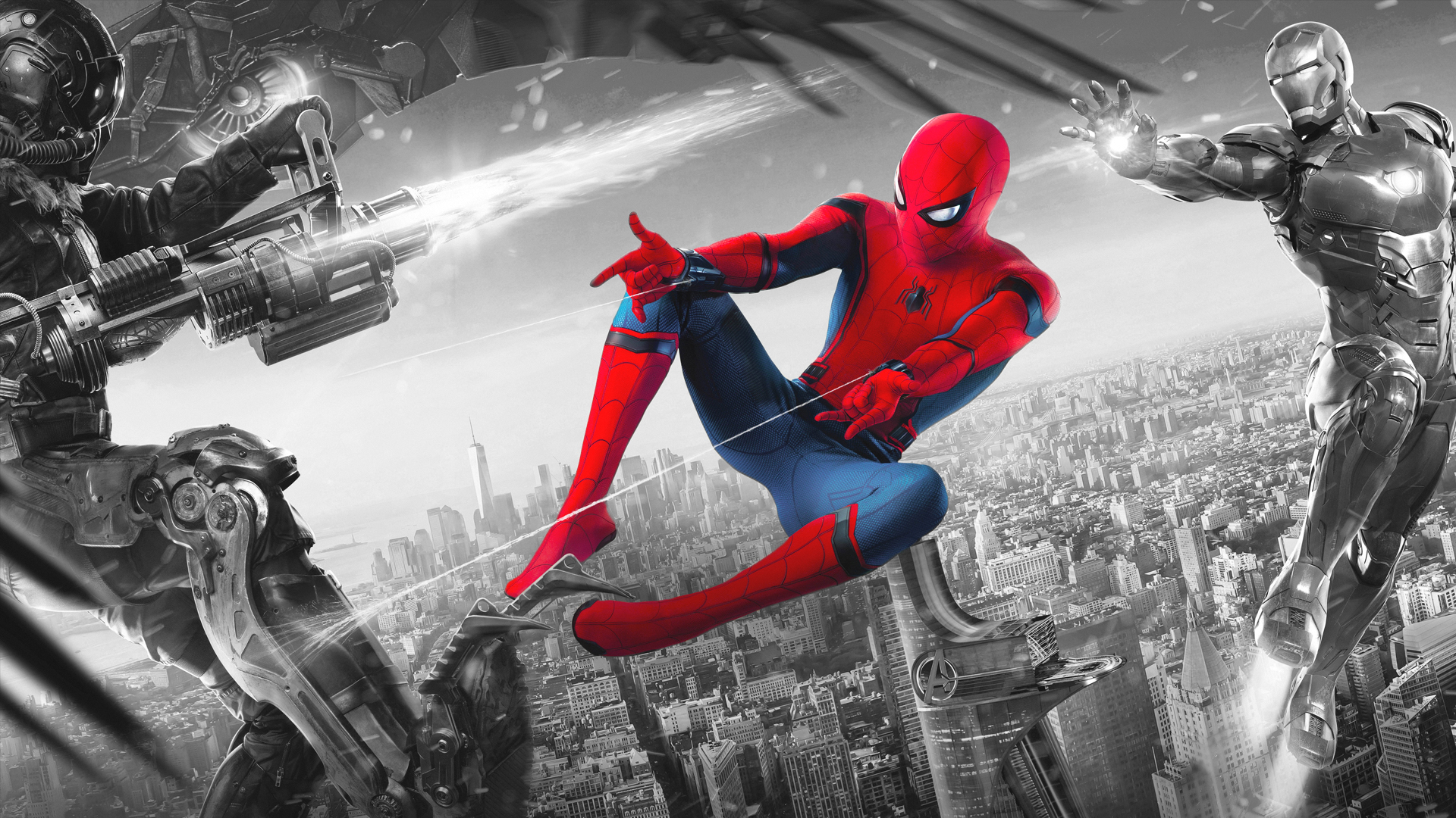 1920x1080 Wallpaper, Spider Man, Spider Man Spider Man Homecoming Movie, Spider Man Homecoming Peter Parker, Marvel Cinematic Universe, Marvel Comics, comic books, Desktop