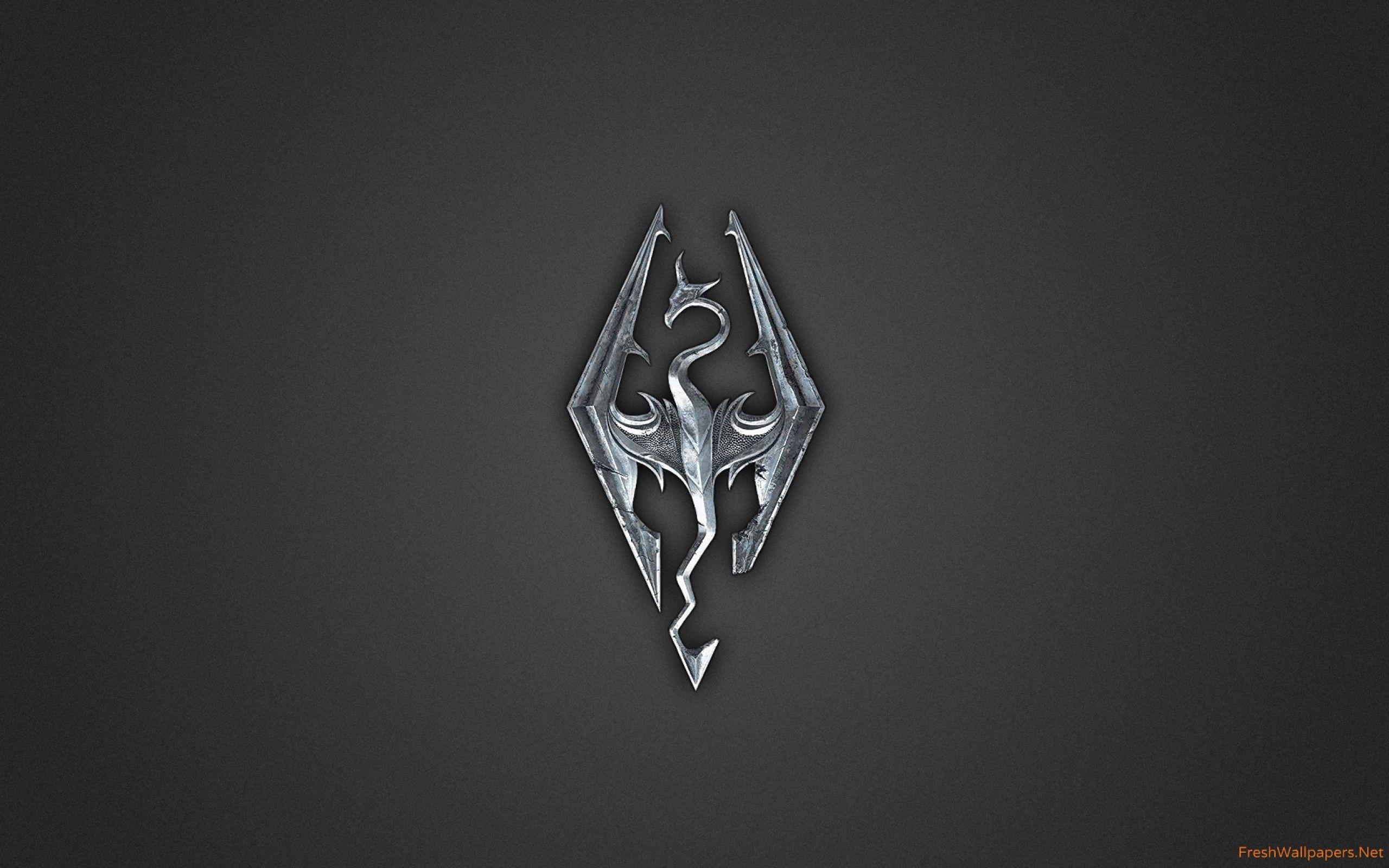 2560x1600 Skyrim Logo wallpaper, Desktop