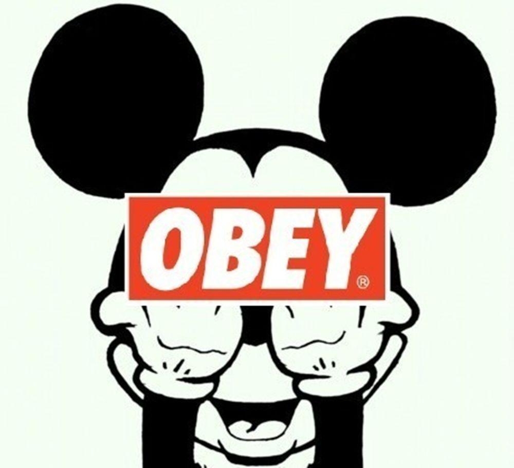 1000x920 Mickey Mouse Obey Wallpaper Free Mickey Mouse Obey, Desktop